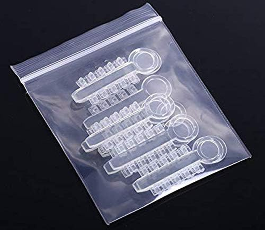 100Pcs Orthodontic Rotation Wedges Ligature Rotary Pad Dental Elastic Rubber Bands (Clear) image number 4