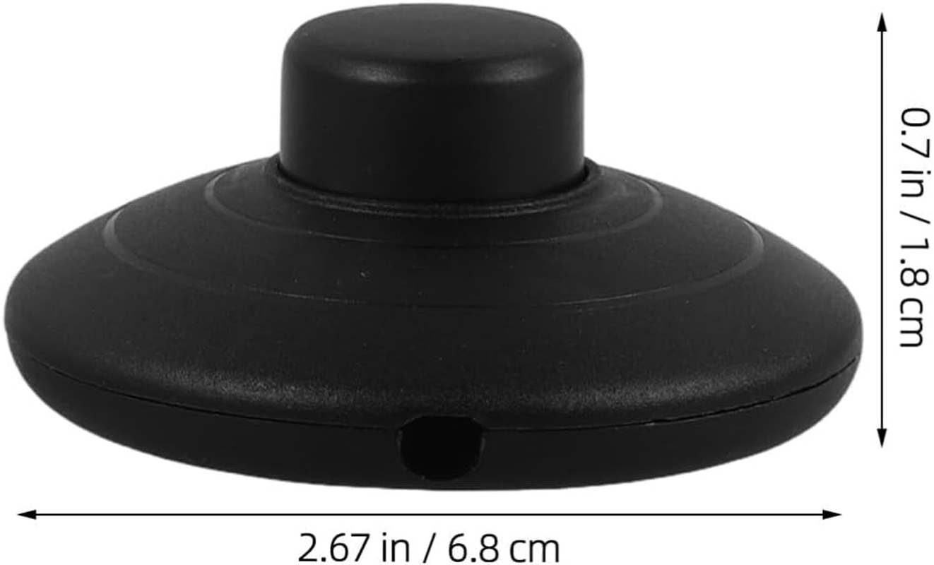 SOLUSTRE 4Pcs Floor Lamp Foot Switch, Foot Pedal Switch round Floor Lamp Inline Switch Step-On Button DIY Installation for Floor Lamp On-Off Control Replacement image number 6