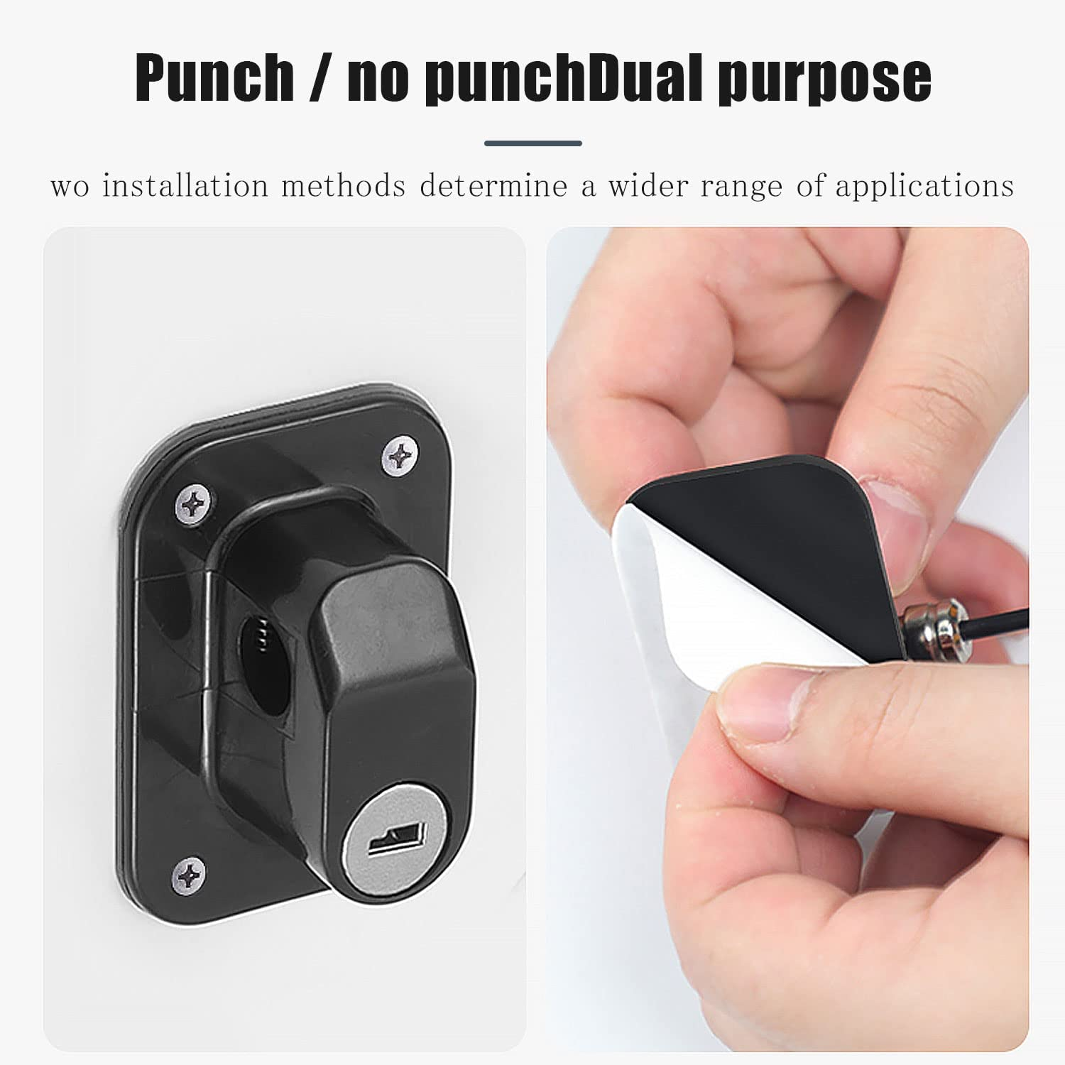 Benran 2 Pack Fridge Locks for Children Adults, Strong Adhesive Baby Safety Refrigerator Lock with Key Cupboard Door Locks Keep Kids Safe from Windows Kitchen Cabinets Drawer (Black)