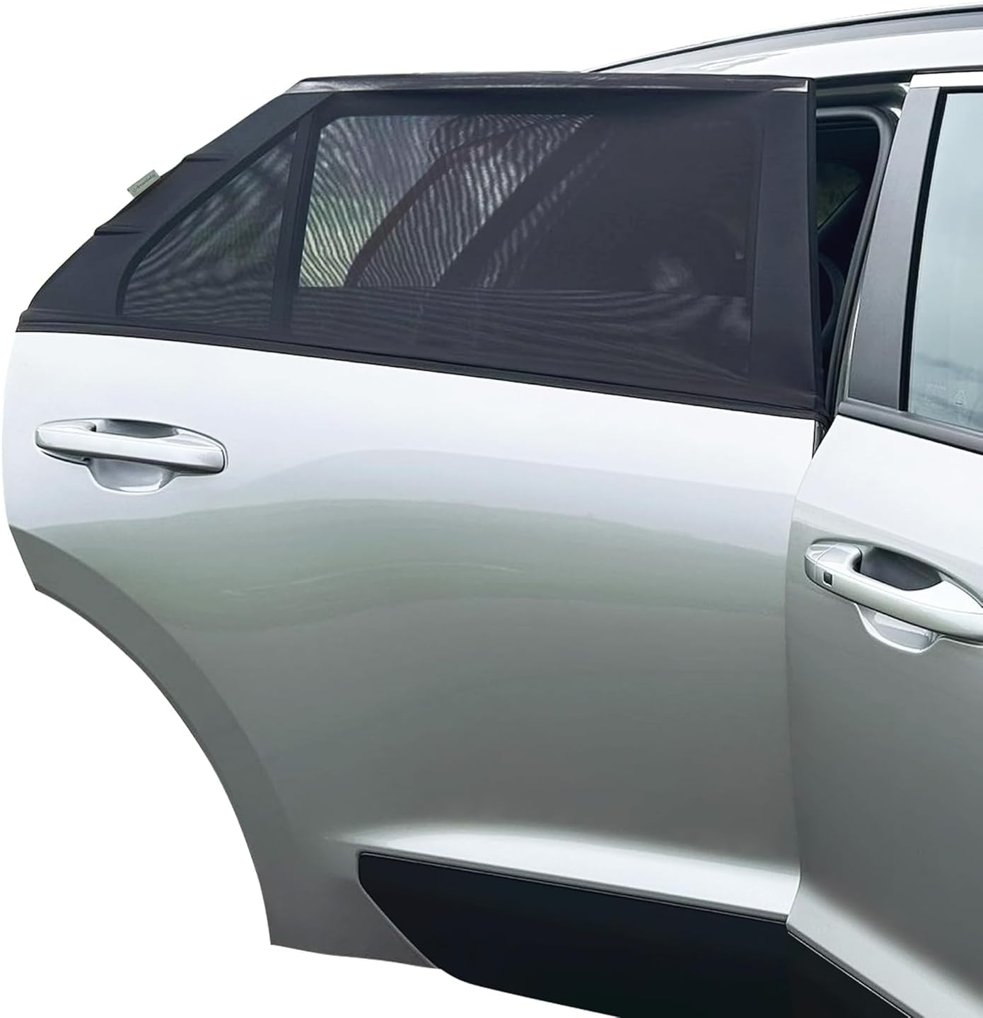 Dreambaby Fit-Over Baby Car Window Sun Shade &ndash; Stretchable Car Window Sunshade & Mesh Window Screen for Side Windows - Baby Window Cover for UV Protection- Car Camping Essentials image number 1