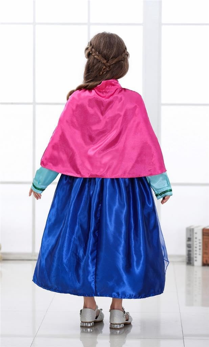 Dressy Daisy Toddler Little Girls' Ice Princess Winter Dress Costume Birthday Halloween Christmas Fancy Party Outfit with Cape & Accessories Size 2 to 9 image number 2