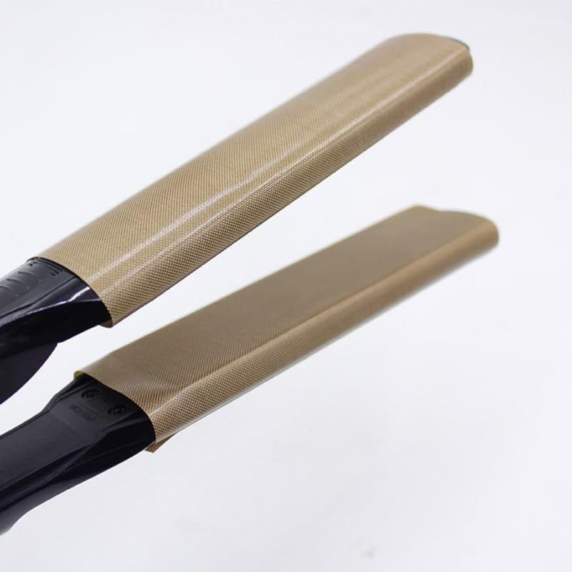 IWOWHERO 10Pcs Hair Straightener Sticker Heat Insulation Self-Adhesive Decals for Curling Iron Flat Iron Hair Styling Tools Home Salon Use image number 2