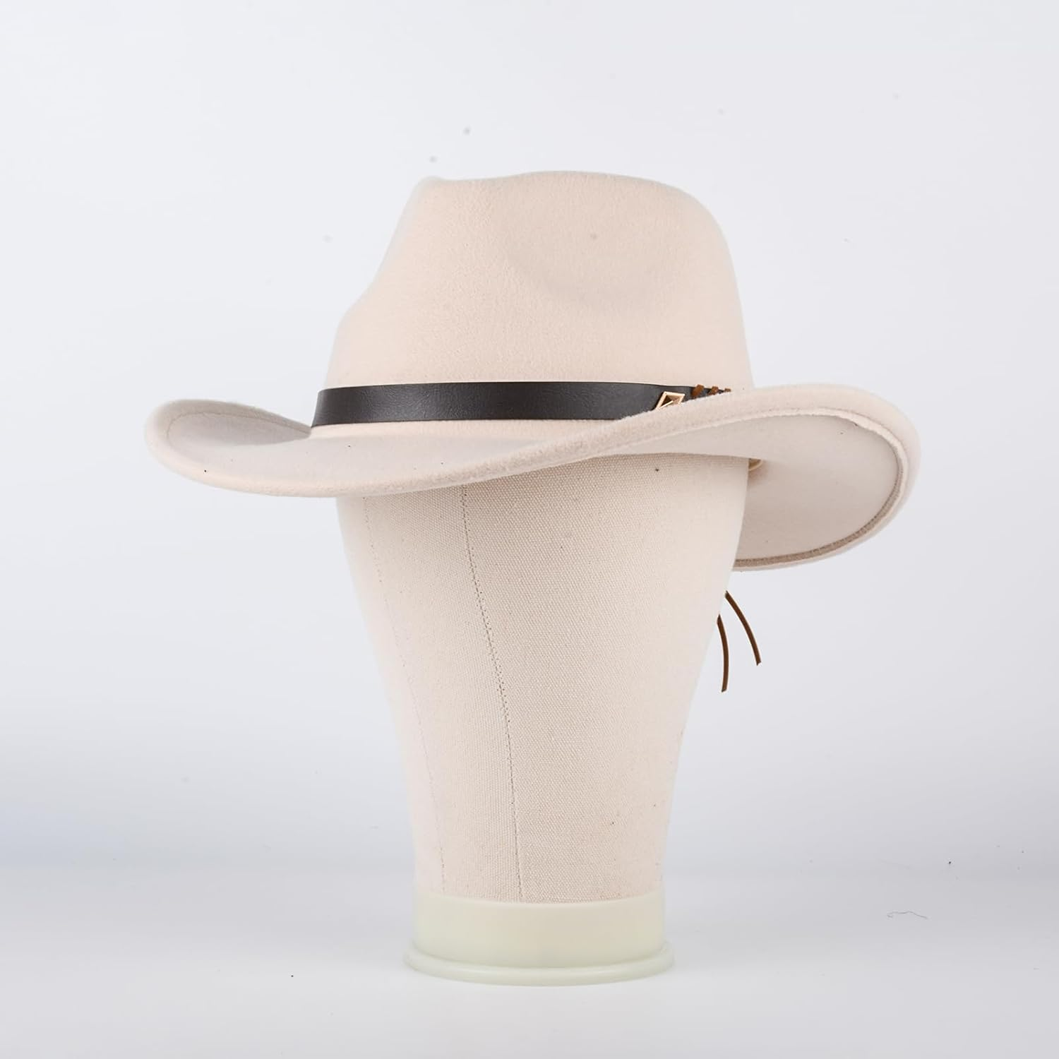 Cowboy Hat with Cowgirl Hat Beige West Cowboy Hat Wide Edge Felt Cowboy Hat Cowgirl Hat Fedora Hat Men Wide Brim Hat image number 3