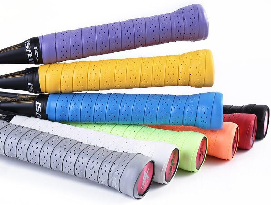 Pickleball Paddle Grip Tape Professional Wrap with Small Hole Anti-Slip Grip Tape Replacement Tape for Badminton Tennis Golf Bat- Moisture Wicking,Quick Dry 6 Pcs