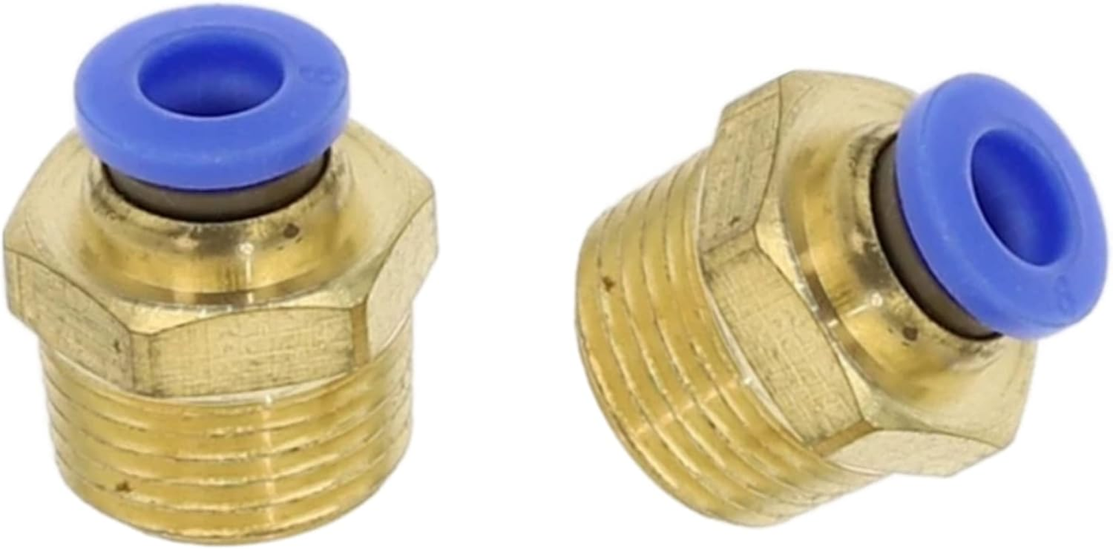 Pneumatic Plug Connection 1/2 Inch to 8 Mm Pneumatic Hose Set of 2 Push-In Fitting (1/2 Inch - 8 Mm) image number 5