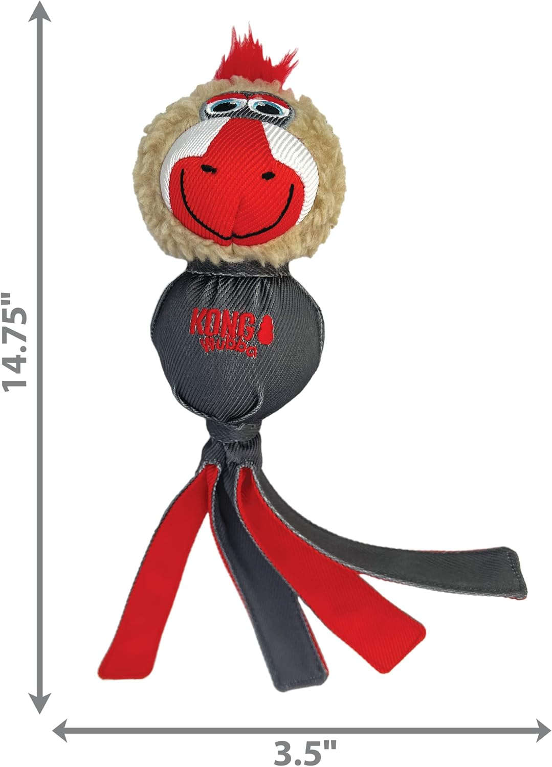 KONG Wubba Zoo Mandrill Large image number 4