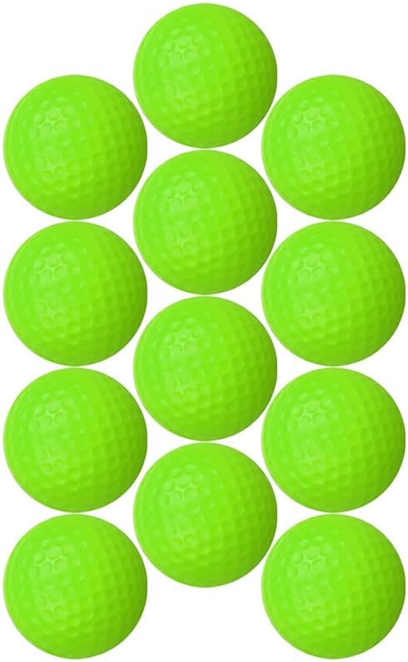 12 Pcs Foam Golf Practice Balls,Mini Golf Stress Ball,Golf Squeeze Balls Colorful Golf Foam Balls, Solid Rubber Golf Training Balls,Soft Foam Golf Balls for Indoor or Outdoor Backyard