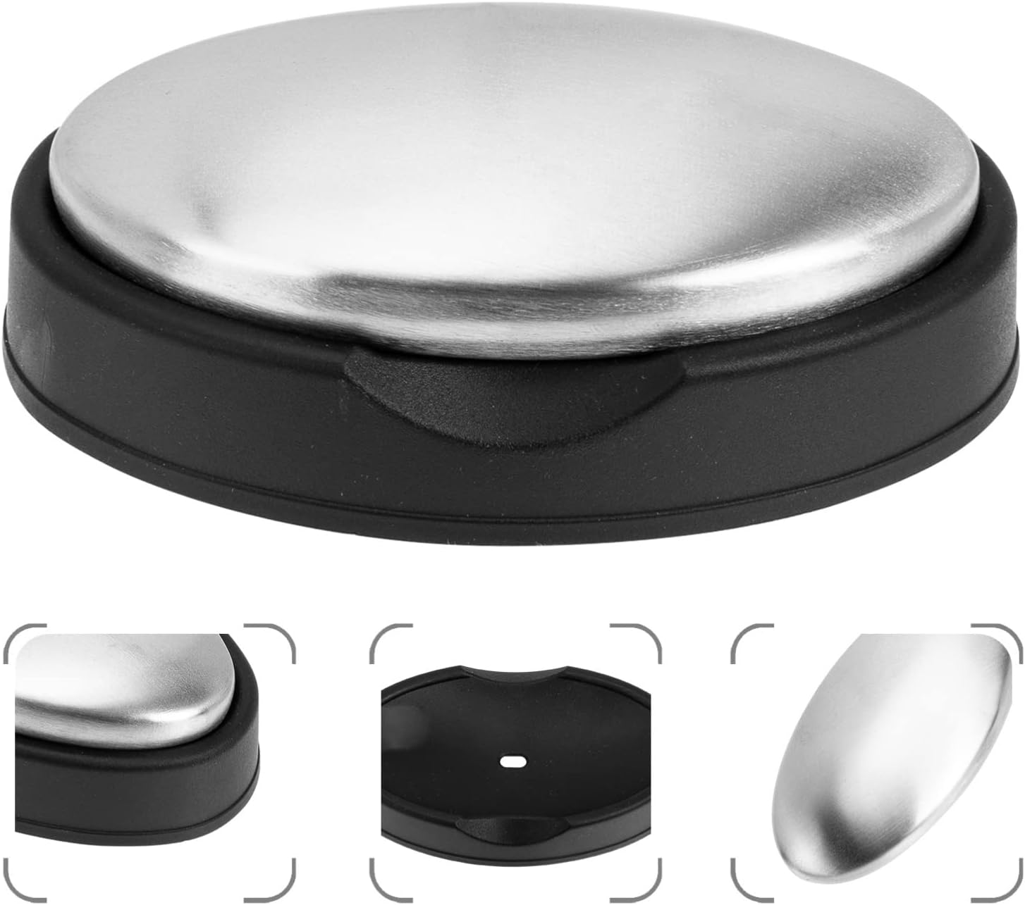 Healvian 2Pcs Stainless Steel Soap Hand Remover Cleaner Tool image number 3