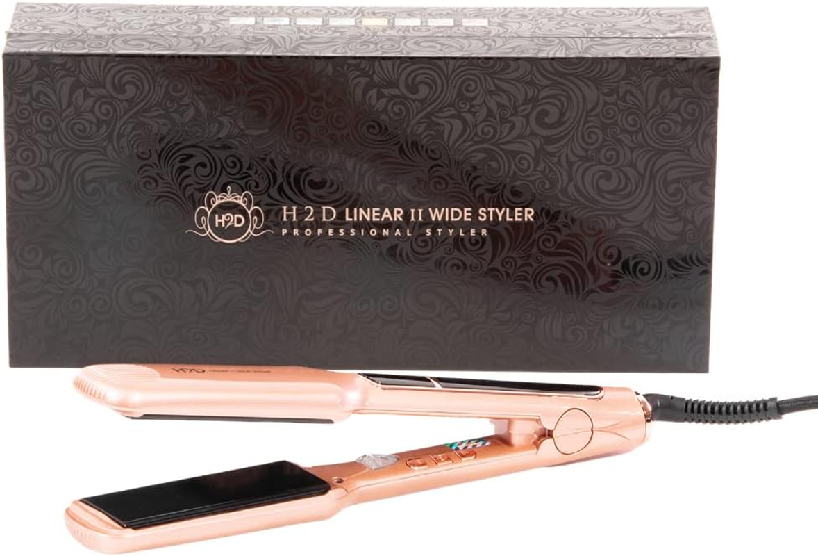 H2D Linear II Wide Hair Straightener, Rose Gold image number 2