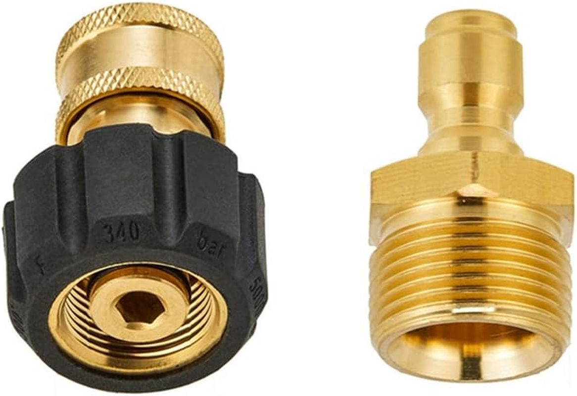 High Pressure Washer Adapter Set Quick Connect Kits Tool to Wand M22 to 1/4 Quick Connect image number 5