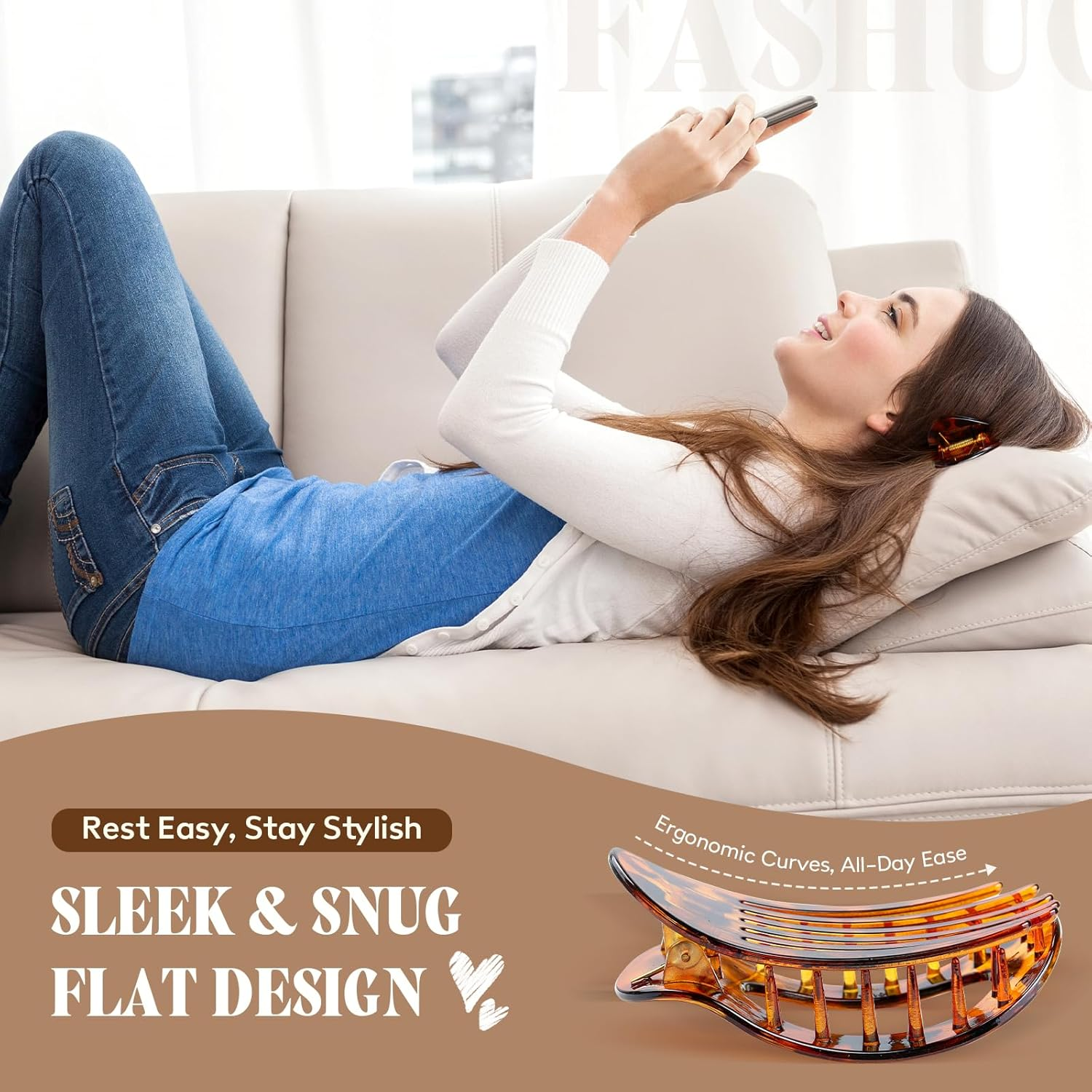 Awumbuk Pack of 6 Large Hair Clips