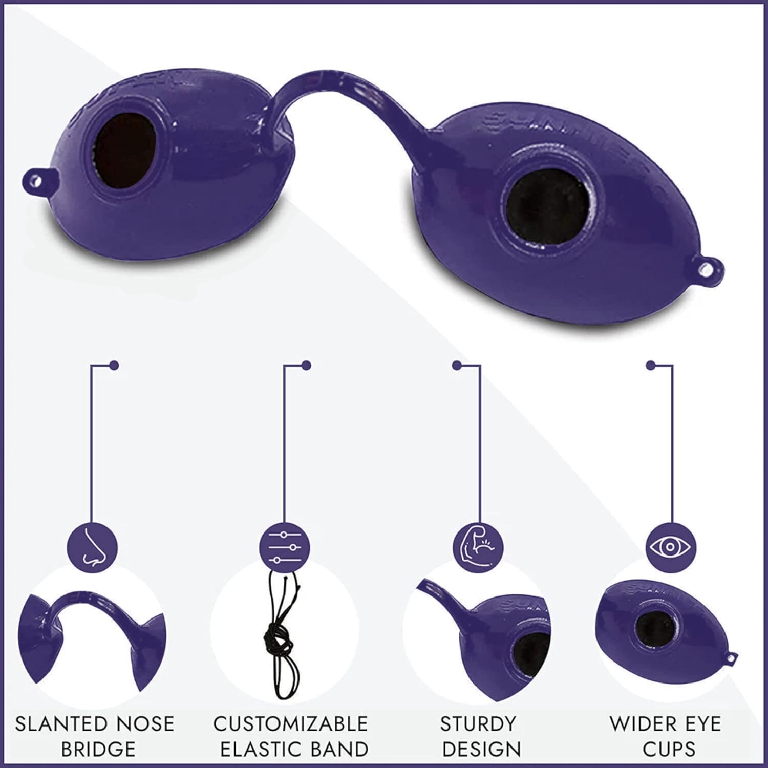 Super Sunnies UV Eye Protection, FDA Compliant Individual Tanning Bed Goggles Eyeshields, Glasses, with a Clear Case/Box image number 2