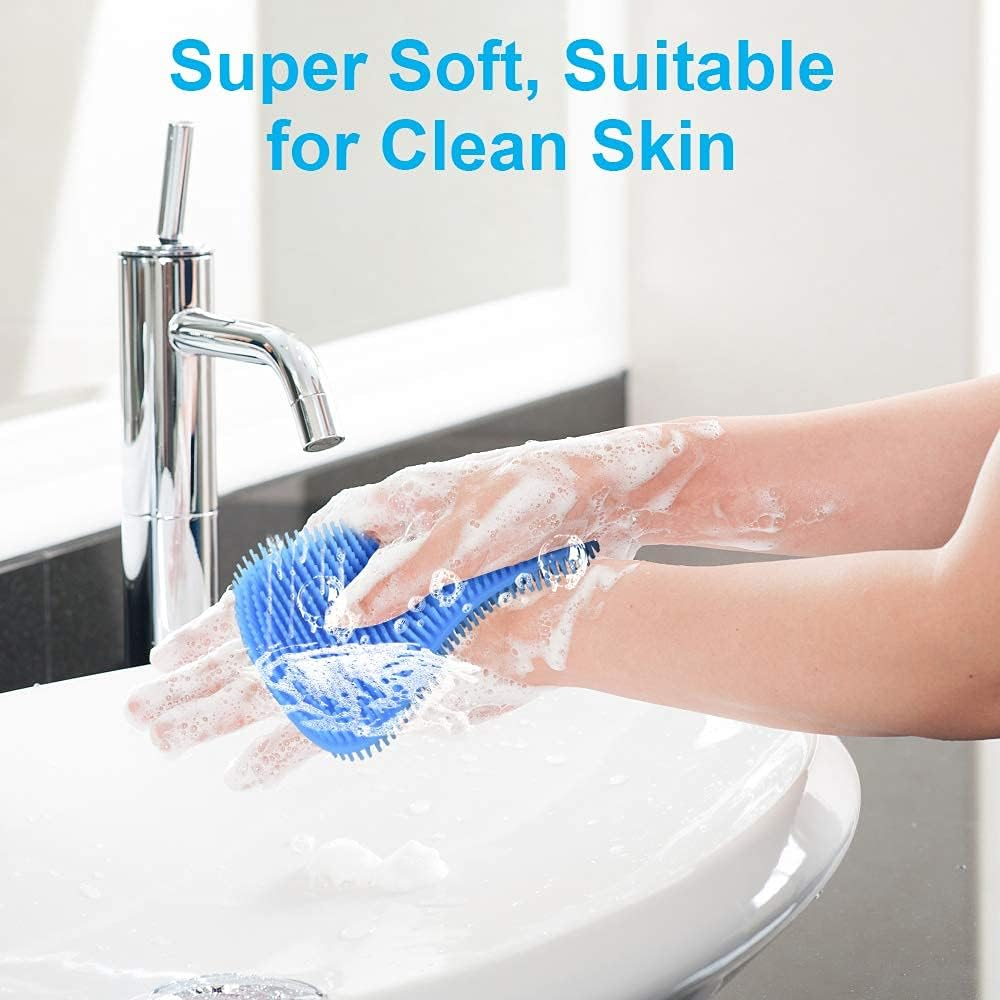 Ostwony 3PCS Silicone Dish Sponges, Super Durable Food-Grade Silicone Sponges Kitchen Sponge, Multi-Purpose and Efficient Sponge Kitchen Gadgets, Especial Delicate Kitchen Sponge Brush image number 5