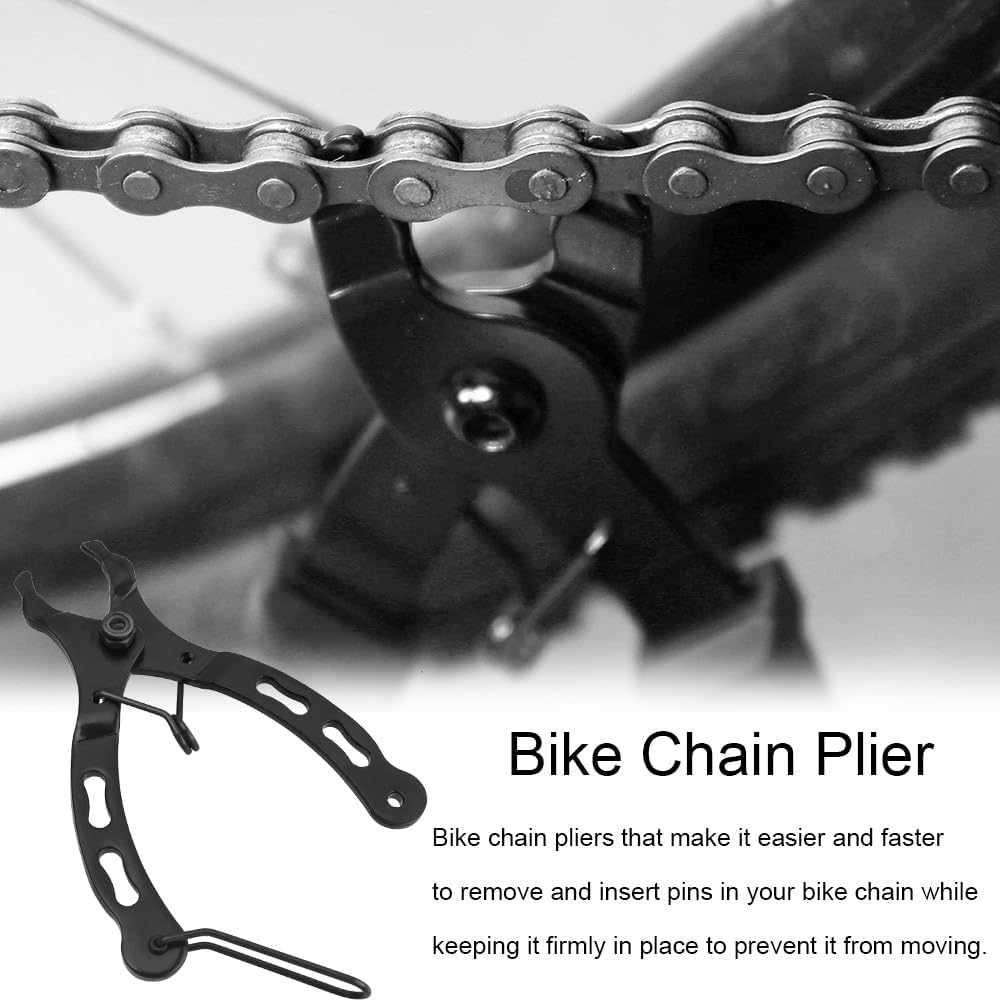Yakamoz Bicycle Chain Repair Tool Set, Bike Chain Tool with 10Pairs Quick Reusable Master Link Single Speed Chain Joint Connector + Bike Chain Plier for Speed Chains Repair Tool Kit image number 2