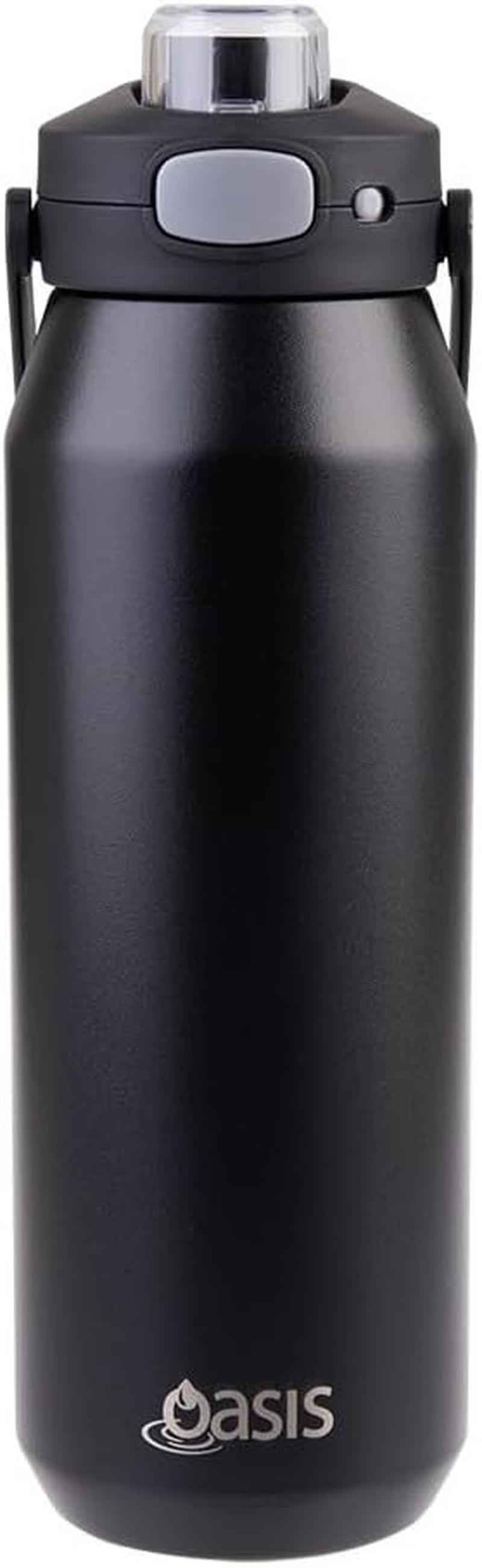 Oasis Ceramic Lined Stainless Steel Triple Wall Insulated 'Capri' Drink Bottle with Quick Release Lid 1 Litre - Black
