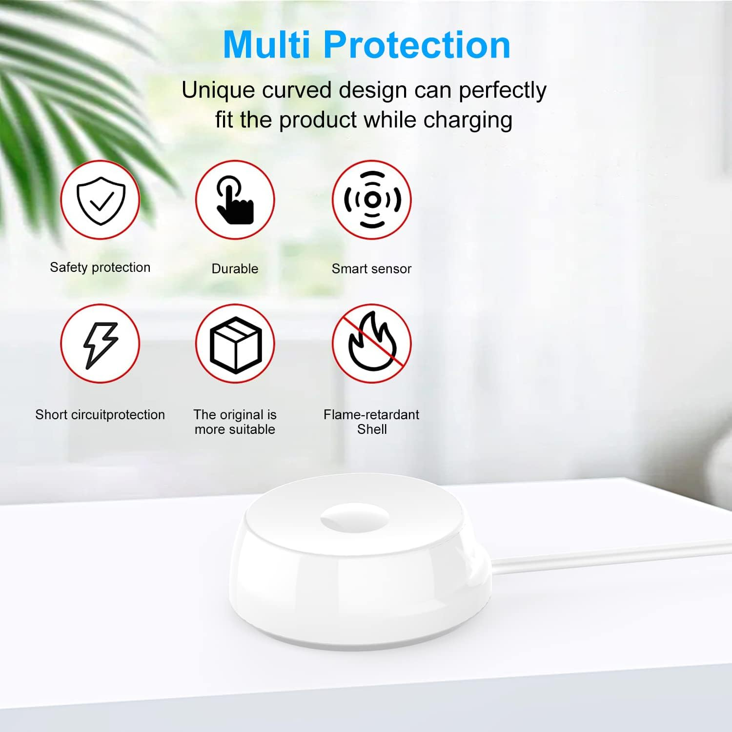 Electric Toothbrush Charger for Oralb IO7 IO8 IO9, Charging Base for Braun Oralb Io IO 3768 Electric Toothbrush Replacement AU Plug(White) image number 5