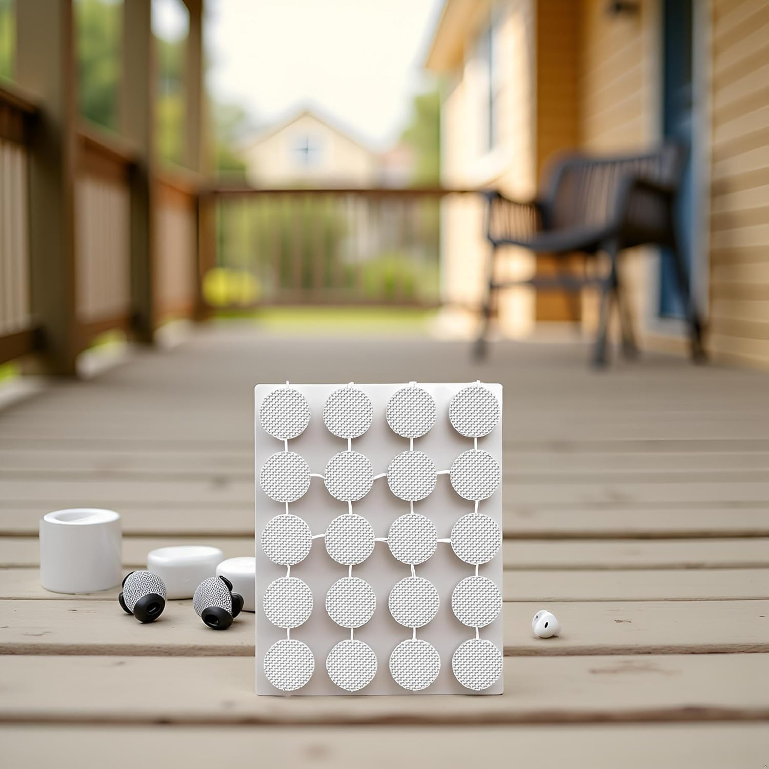 Juroicessry 20-Pack Stainless Steel Earbud Filters - 4Mm Mesh Replacement for In-Ear Headphones, Anti-Dust and Sweat-Resistant Earphone Accessories (Silver) image number 4