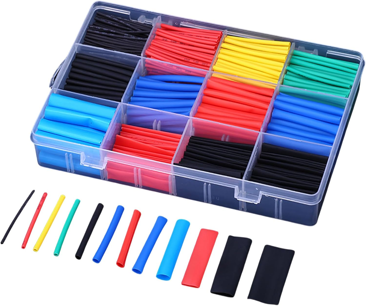 Clearhill 300PCS Heat Shrink Tubing Kit -3:1 High Flexibility, Easy to Operate, Solder Joint Protection, Waterproof, Insulated Wire and Cable Wrapping in Various Sizes image number 5