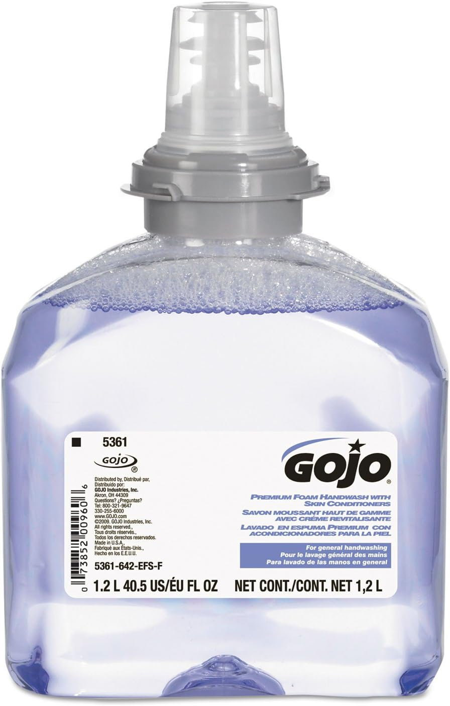 GOJO 536102 TFX Luxury Foam Hand Wash, Fresh Scent, Dispenser, 1200Ml, 2/Carton image number 4