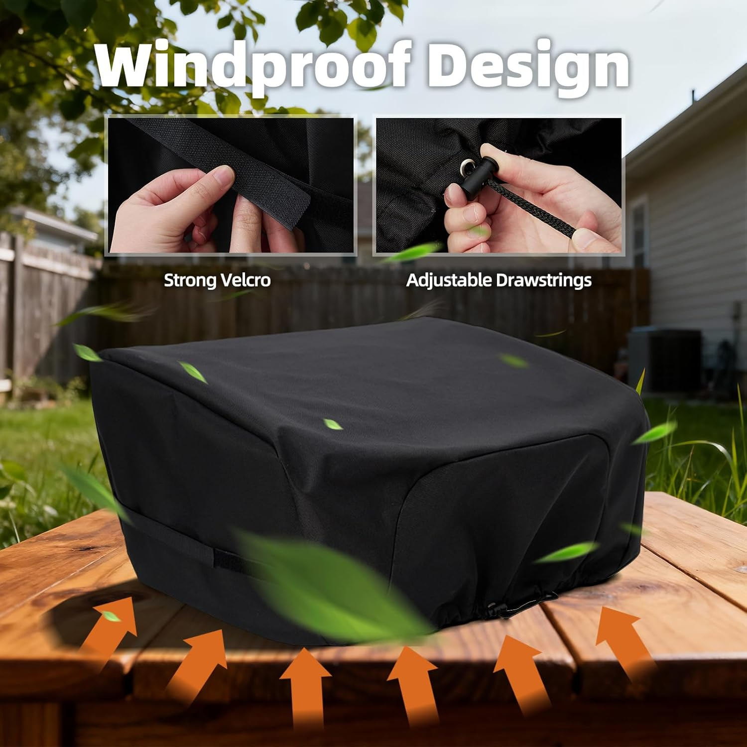 NOELIFE Griddle Cover for Blackstone 22 Inch Tabletop Griddle with Hood, Propane Fuel Cylinder Can Be Covered Completely, Waterproof Grill Cover Outdoor BBQ Grilling Accessories (Cover Only) image number 5