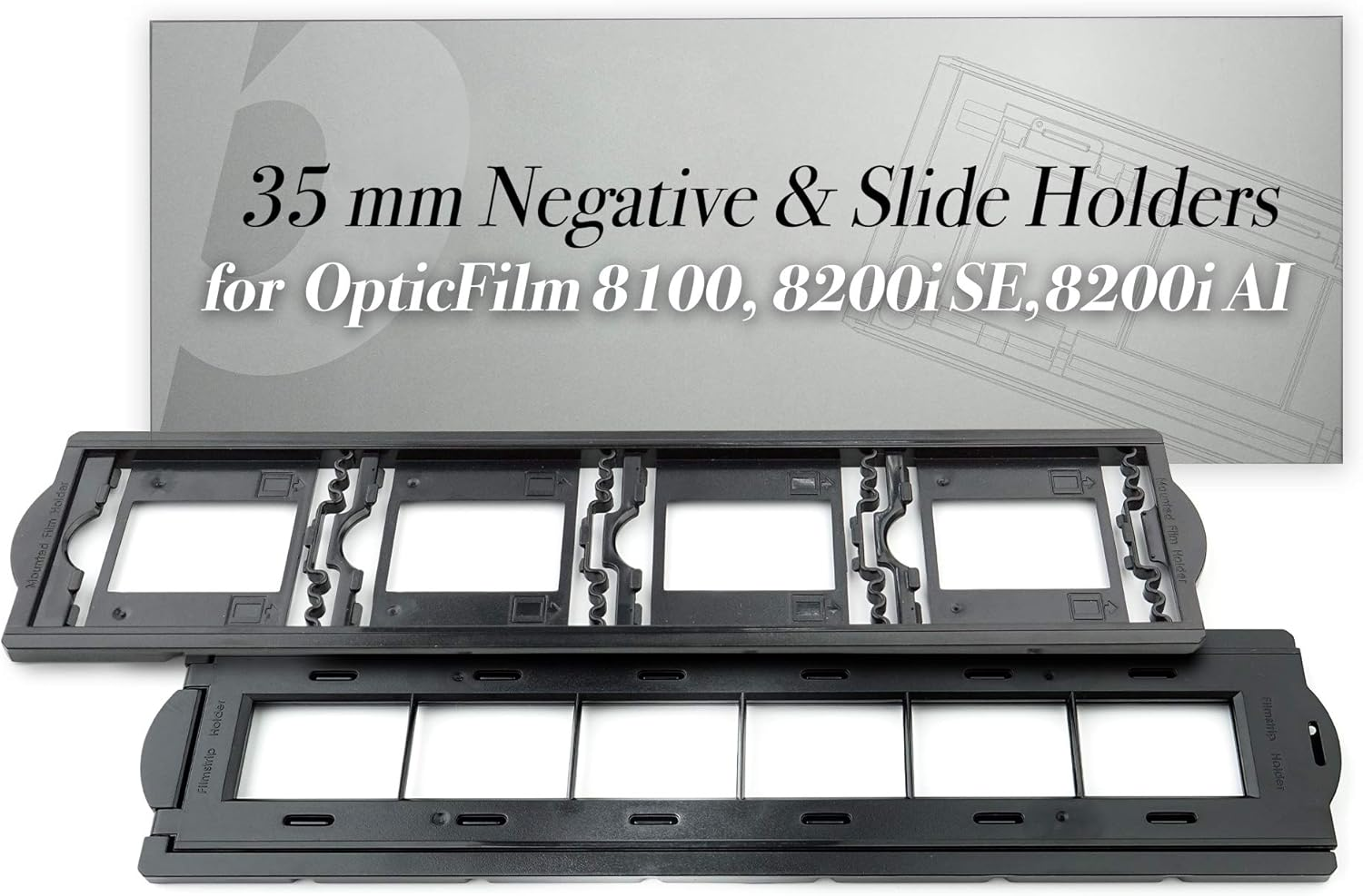 Plustek Film Holder Kit (Negative + Positive) for Opticfilm 72~82 Series Use Only (8100, 8200I Se, 8200I Ai) image number 2