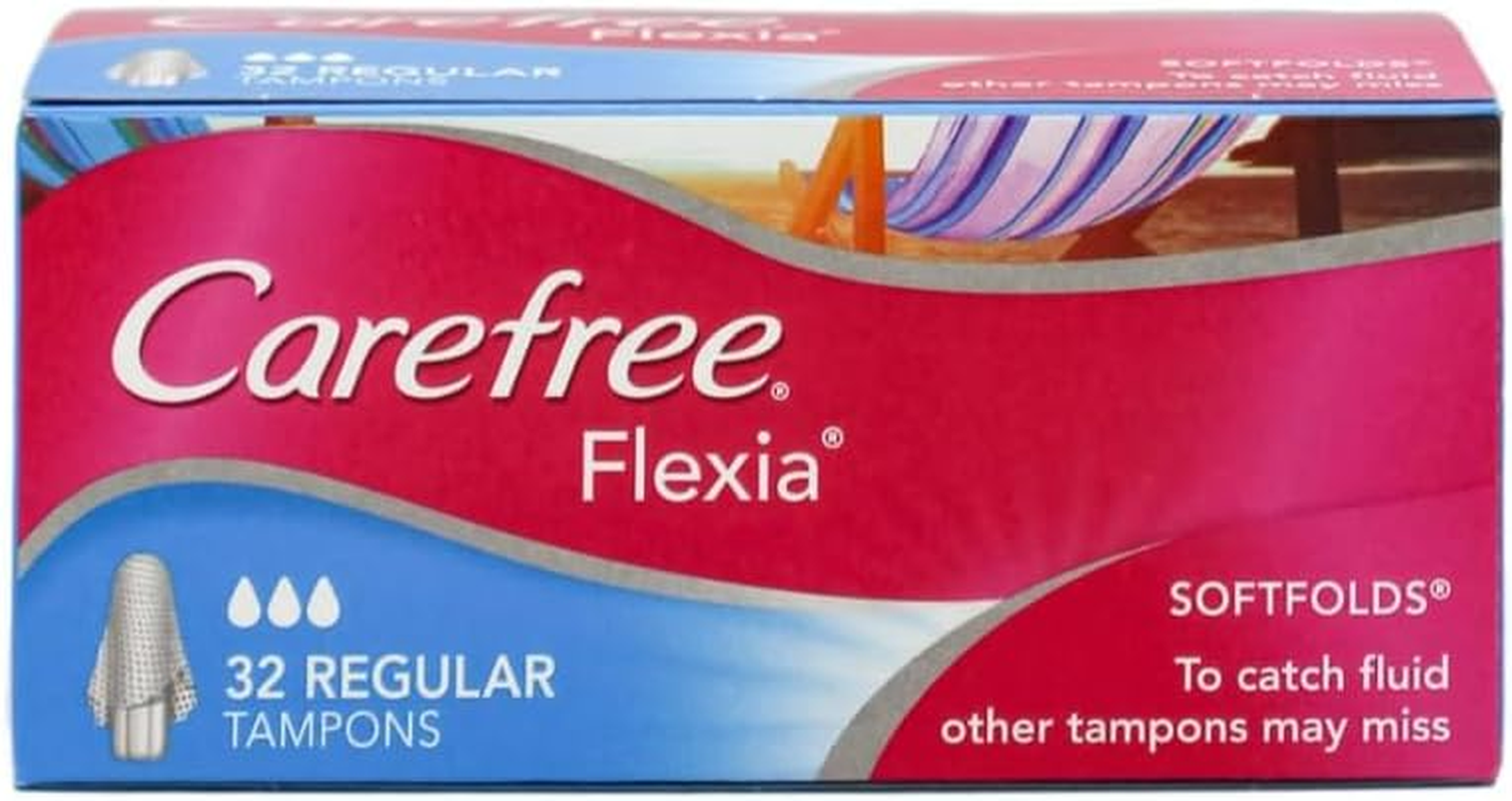 Carefree Flexia Softfolds Regular Tampons 32 Count X 6 Pack image number 1