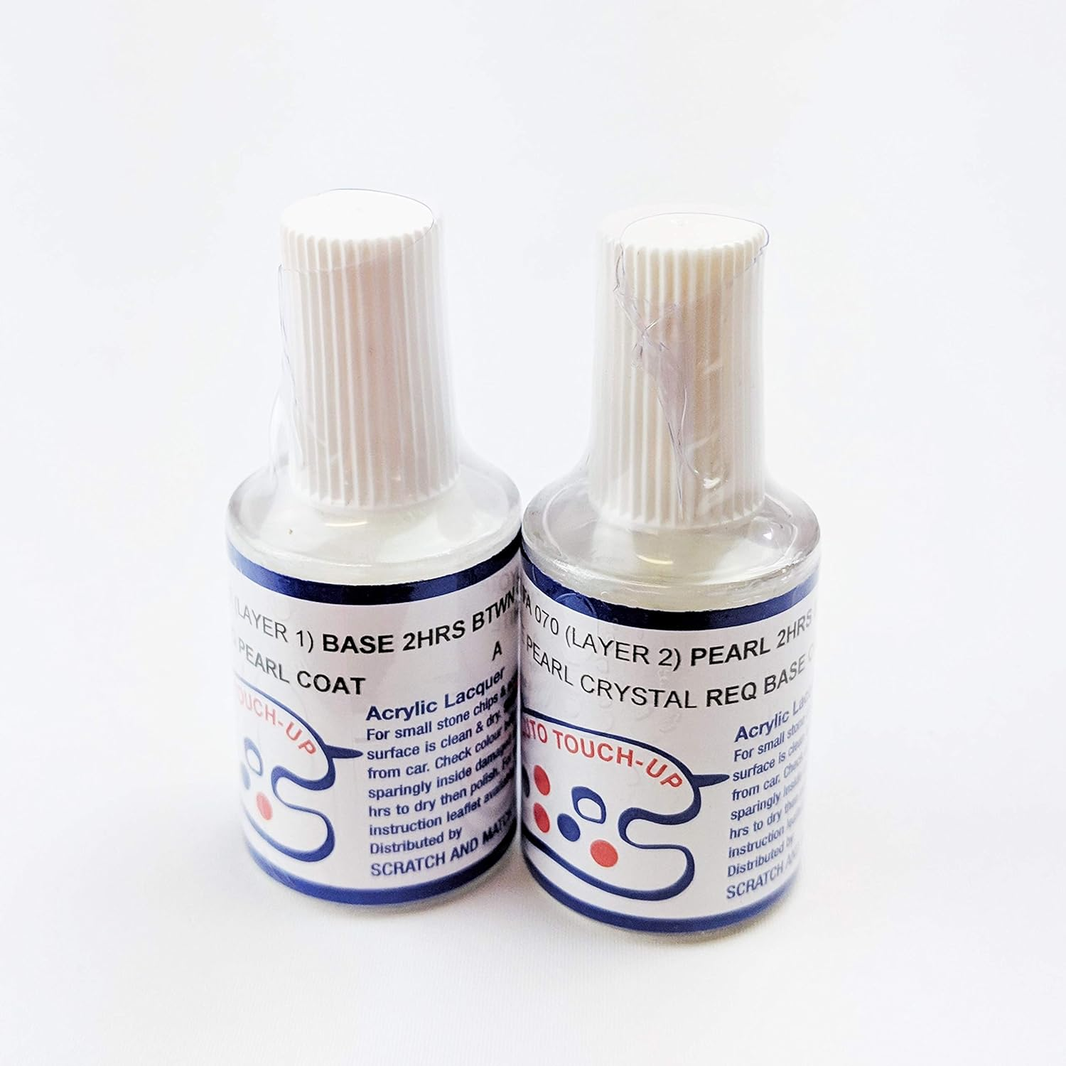 O7O White Pearl Crystal REQ Base & Coat Touch up Paint for Toyota Corolla Camry RAV-4 Yaris