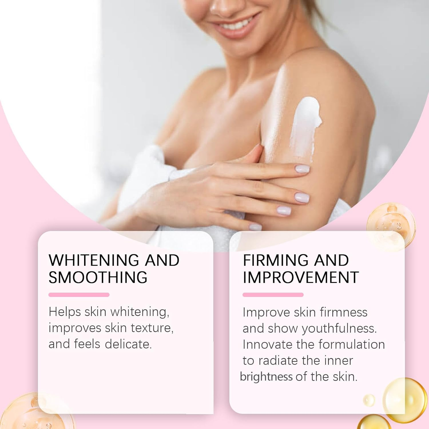 Glutathione 50X Tone up Body Lotion, Glutathione Body Lotion, Moisturizing and Soft Skin,Fair and White Body Lotion for Dry Skin, Firming & Revitalizing for All Skin Types, All over Body Lotion (3Pcs) image number 2