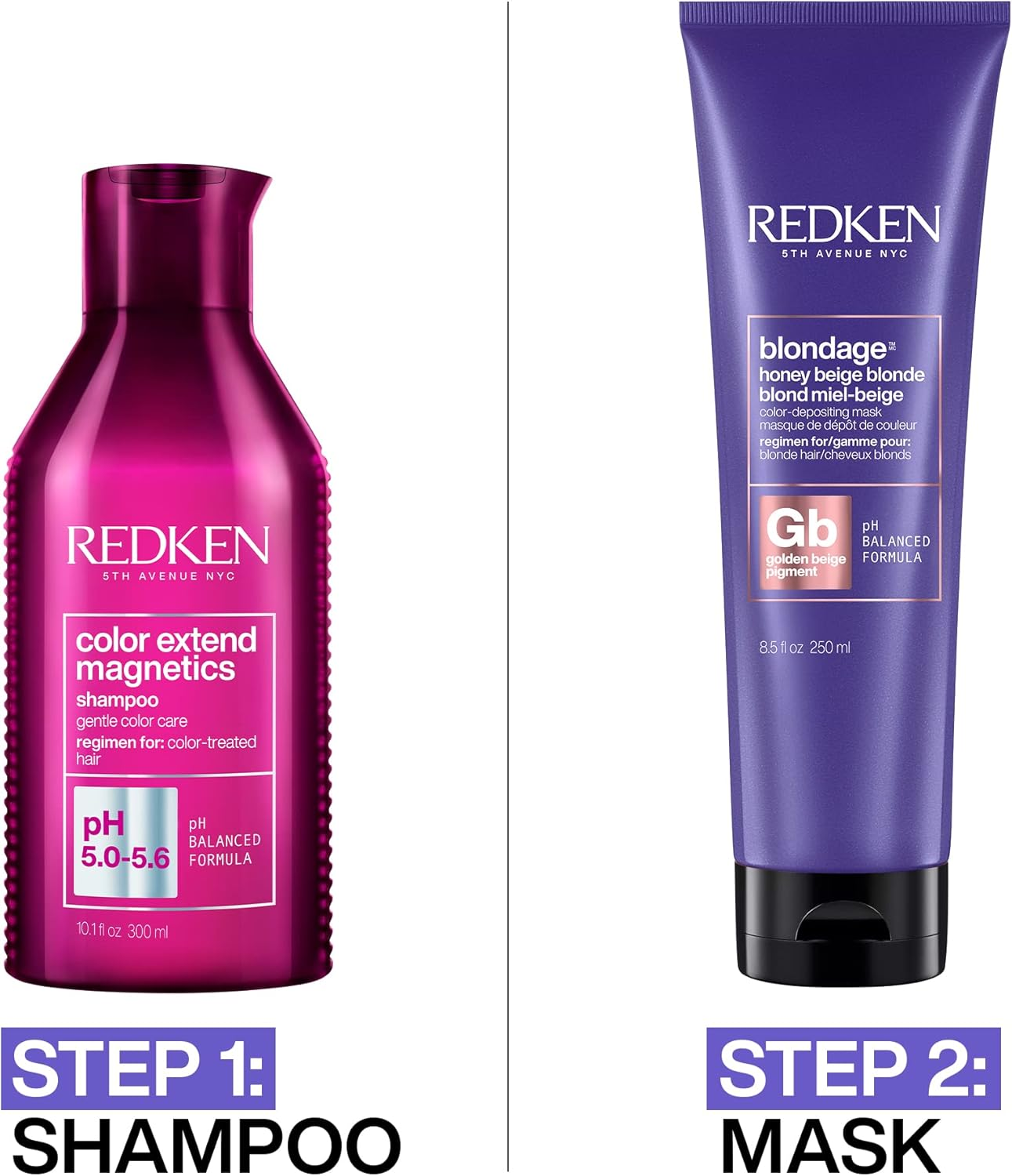 Redken Color Extend Blondage Color Depositing Mask - Honey Beige Color | Instant Customized Temporary Color | Color Tint Hair Treatment | for Blonde Hair, 8.5 Fl. Oz.