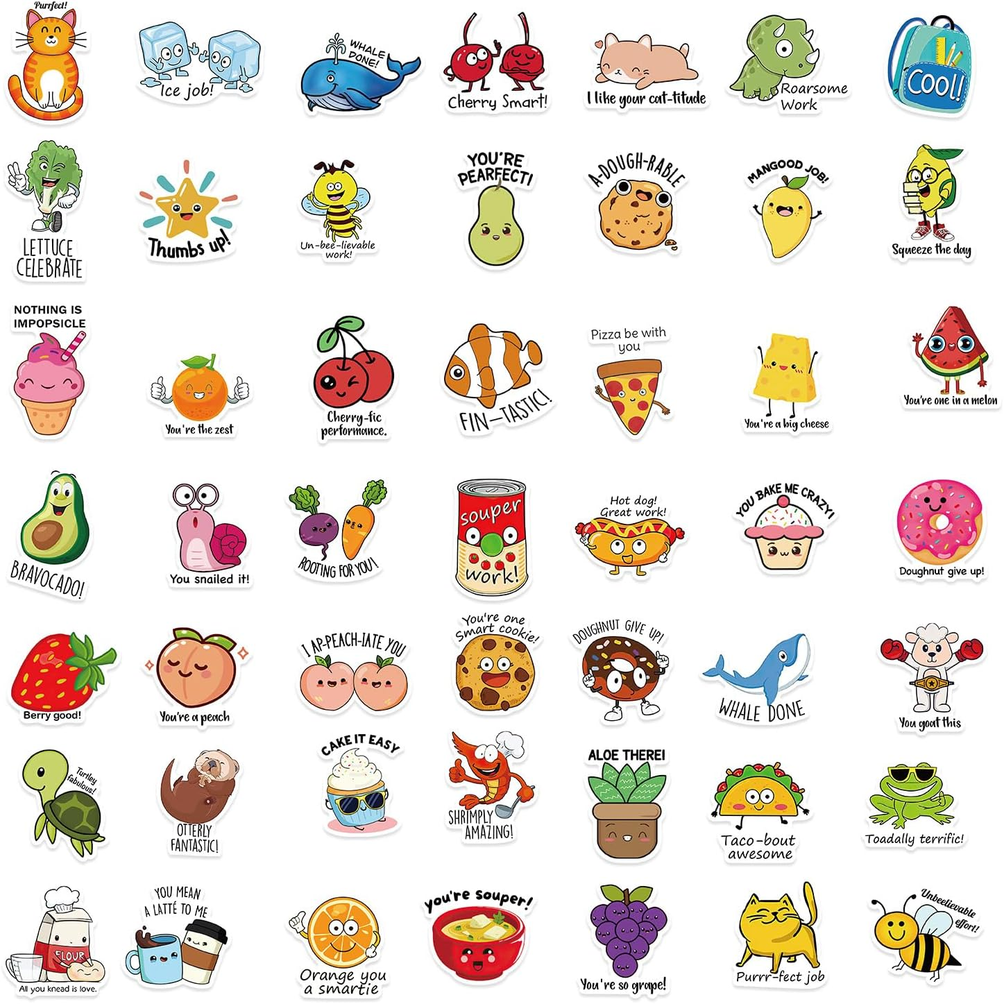 Punny Teacher Stickers for Students, 760Pcs Motivational Reward Stickers for Kids with 76 Different Designs, Classroom Supplies and Must Have Essentials for Teachers image number 2
