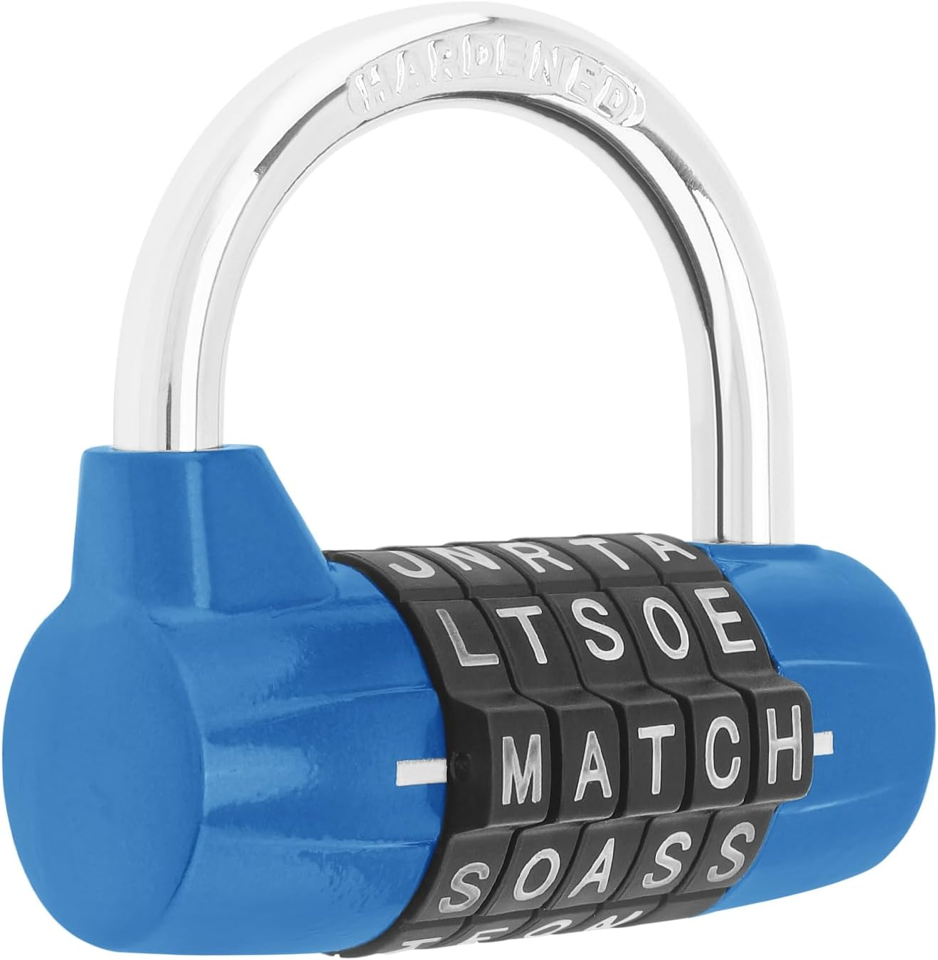 HOJLKLD Gym Locker Lock 5 Letter Word Lock Safety Padlock Combination Lock for School Gym Locker,Sports Locker,Fence,Toolbox,Case,Hasp Storage (Black)