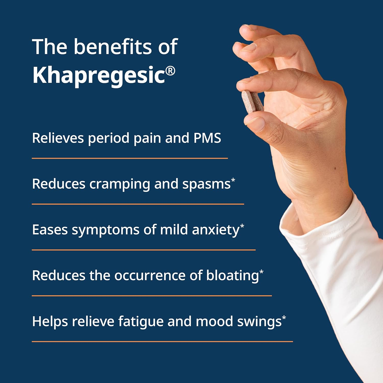 OG Period &ndash; Natural Period Pain Relief, Plant-Based Fast-Acting Relief for Cramps, PMS Mood Swings, Mild Anxiety & Gut Health &ndash; 14 Tablets image number 2