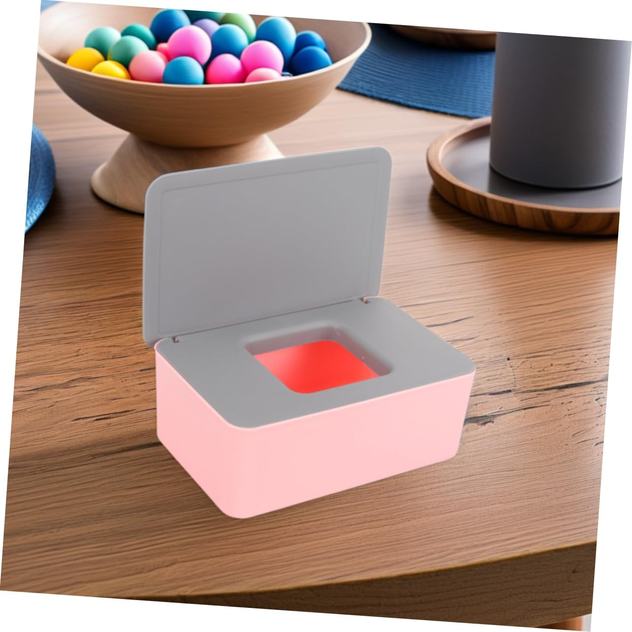 Ciieeo 2Pcs Household Wet Tissue Box Seal Portable Wet Wipes Box Wipes Dispenser Napkin Container image number 2