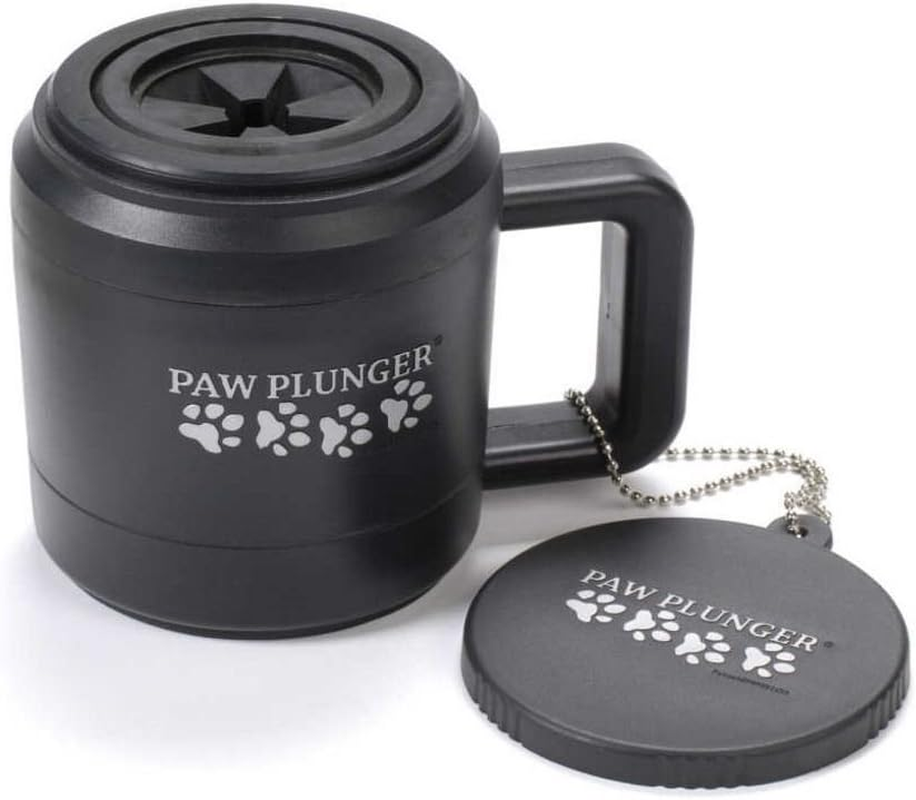 Paw Plunger for Dogs - Portable Paw Cleaner for Medium Sized Dogs - Ideal for Dogs Weighing 15-75Lbs - an Easy to Use Device to save Your Home/Furniture/Carpet/Vehicle from Muddy Paws - Black image number 6