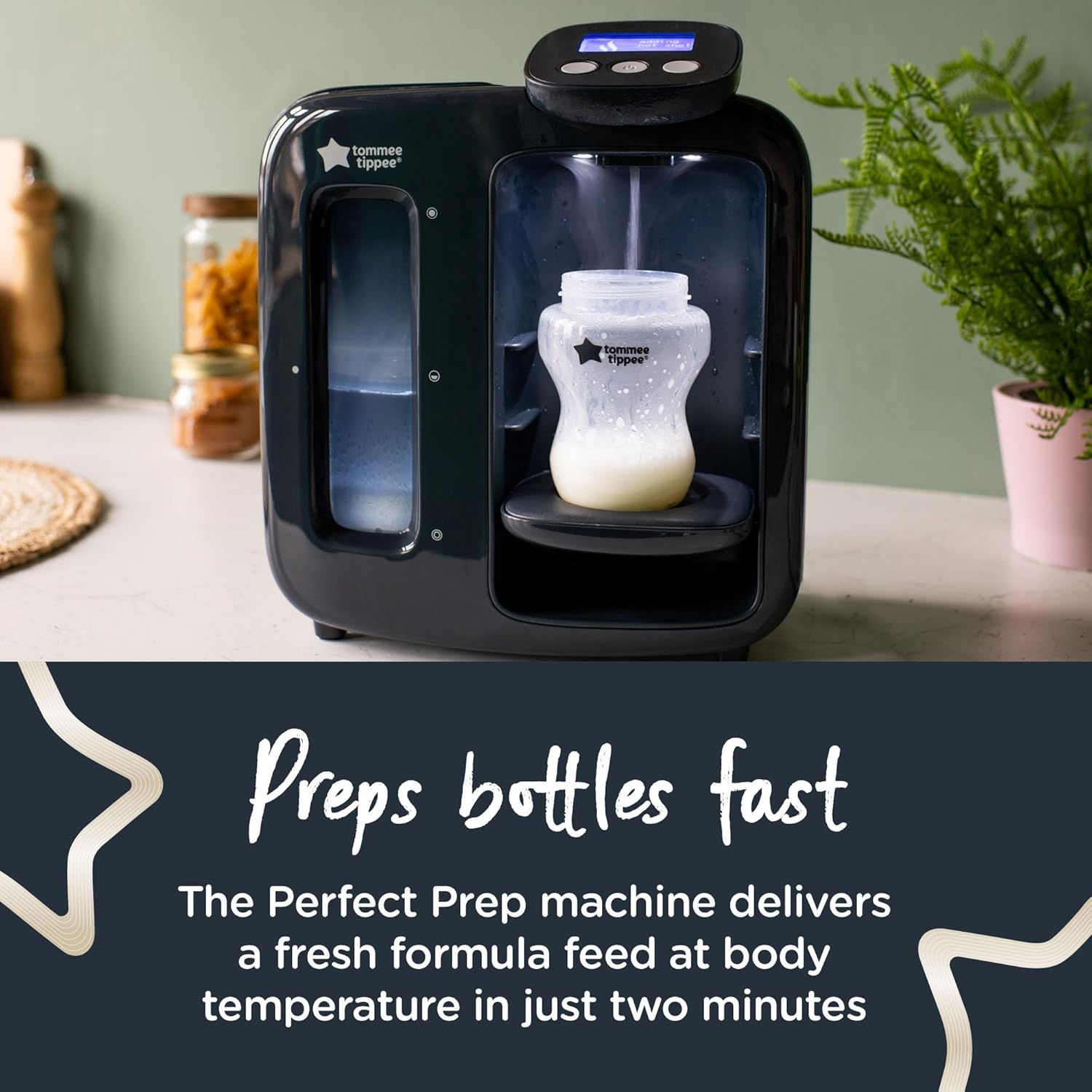 Tommee Tippee Perfect Prep Day and Night Machine Instant and Fast Baby Bottle Maker Bundles Includes 2X Antibacterial Filters, Black image number 4