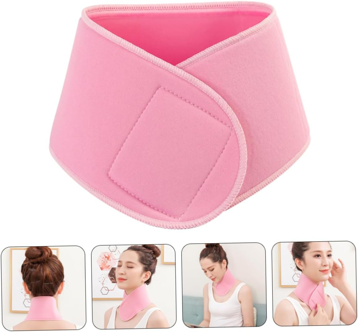 ABOOFAN Skincare Band Collagen Neck Wrinkle Korean Beauty Chest Cool Lift Care Skin Smoother Reusable Silicon Roll Smooth Massage Winkle Pillow Tighten Toner Woman Cervical Strap Face Chin Cooler Tool Device Cotton Accessory Collar Gaiter Overnight Chin Strap for Sleeping Jawline Soft Sculptor Pain Support Travel Back Massager Glove Headrest T3 Reducer Lab Facial Ergonomic Foam Daily Disposable Krk Moisturise image number 2