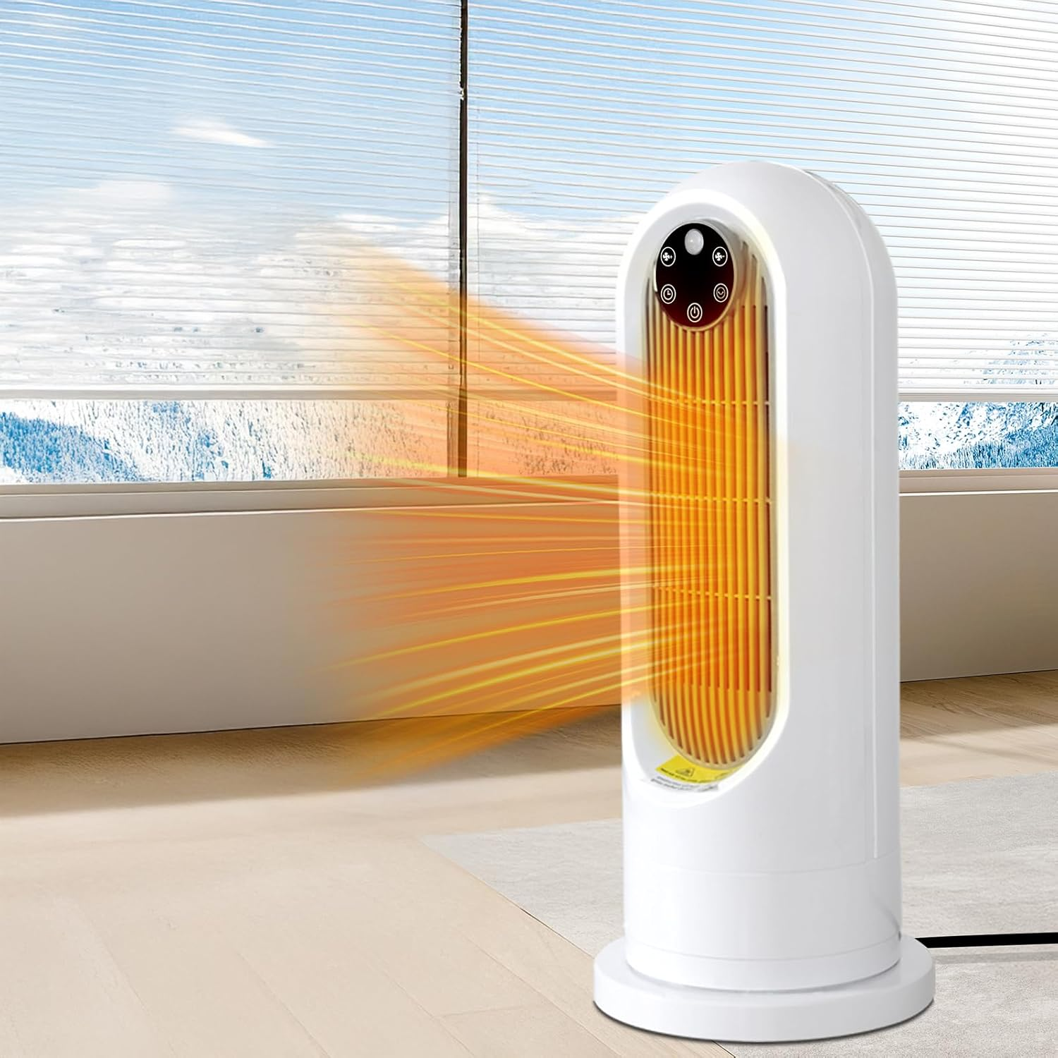 Spector Electric Heater,3S Fast Heating Ceramic Heater, 3 Speed Modes Safe, Fan Heaters for Home Low Energy, Overheating & Tip-Over Protection, Quiet Heating for Indoor Use, Bedroom,Office Protection image number 3