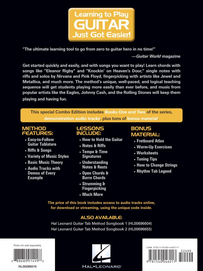 Hal Leonard Acoustic Guitar Tab Method - Combo Edition: Books 1 & 2 with Online Audio, plus Bonus Material image number 2