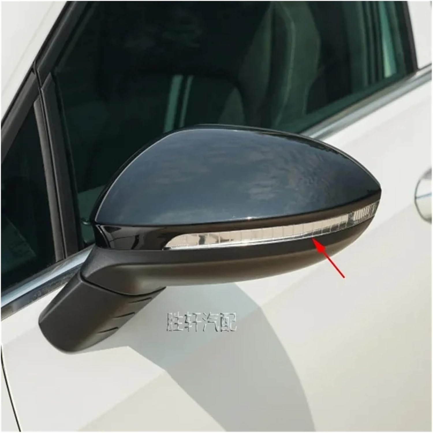 Dnhqknoaf Mirror Indicator Light for VW for Golf MK8 VIII for GTI 8 8 2020 2021 2022 2023 Replace Rearview Door Wing GTD Auto Side Mirror Turn Signal Lamp Car Turn Signal Lights(Left Side LH) - Right Side Rh image number 4