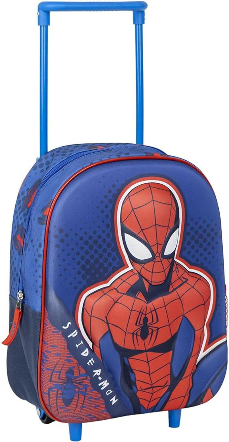 CERD&Aacute; LIFE'S LITTLE MOMENTS Unisex Children'S 3D Spiderman Backpack Blue, Blue, S, Casual image number 4