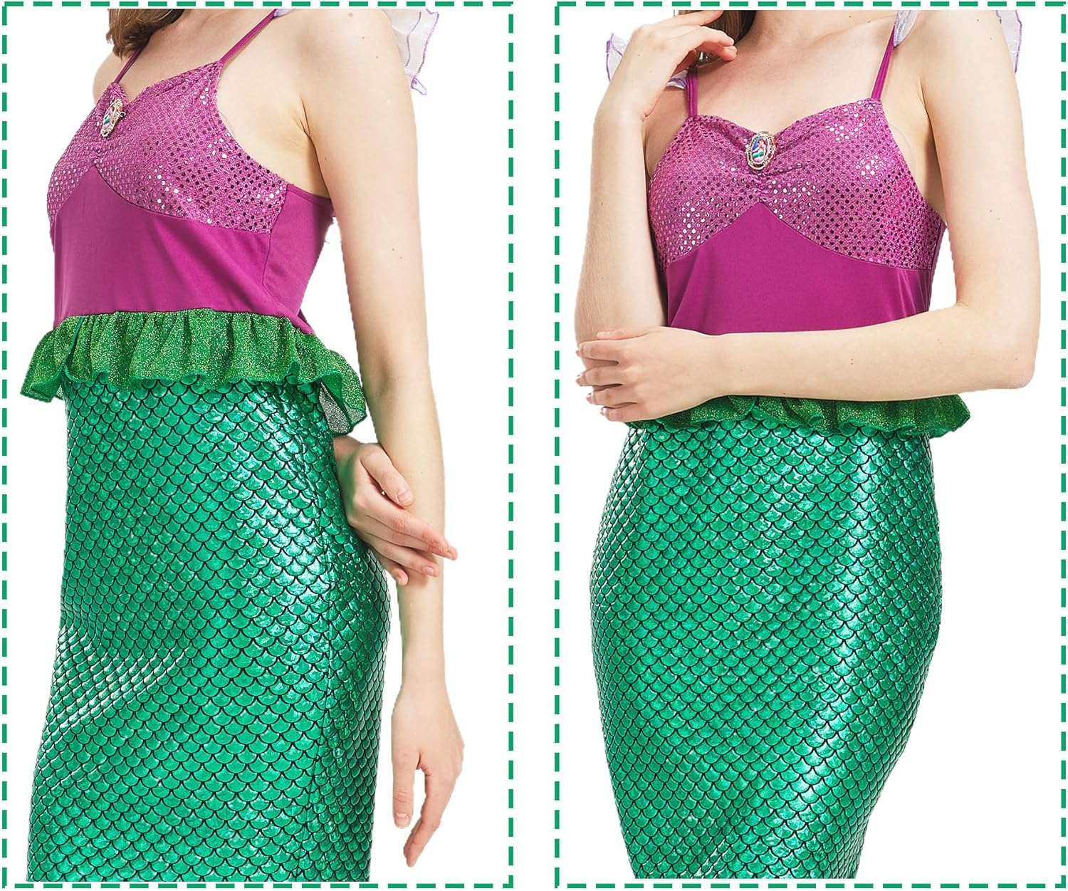 Womens Princess Costume Halloween Cosplay Party Dress up Role Play Outfits for Adult image number 6