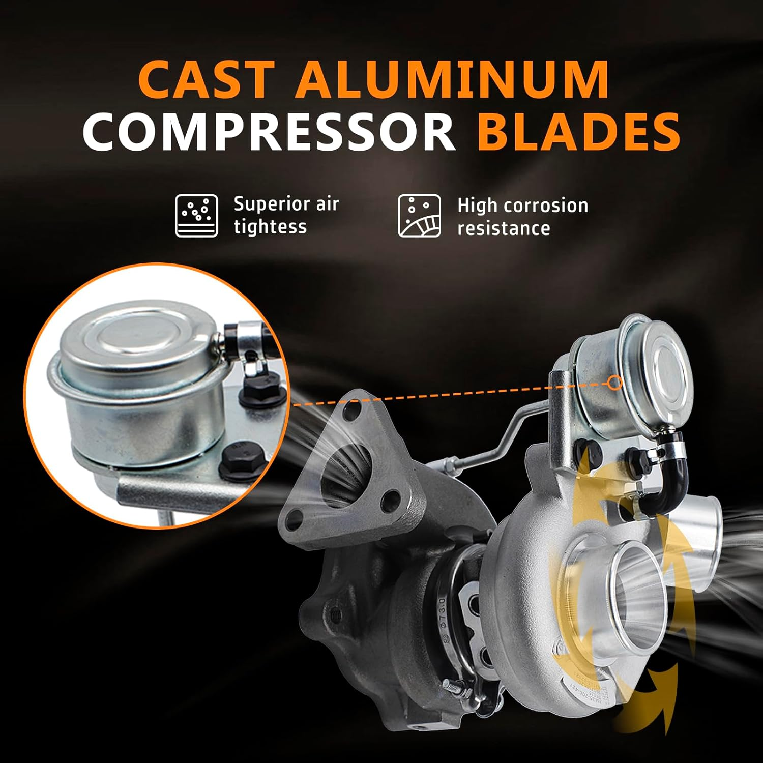 TF035 Complete Turbo Turbocharger Compatible with Mitsubishi Triton ML,MN 2007-2009 3.2L 4M41 Ute;Compatible with Mitsubishi Triton ML,MN 2007-2009 3.2L 4M41 Platform/Chassis image number 6