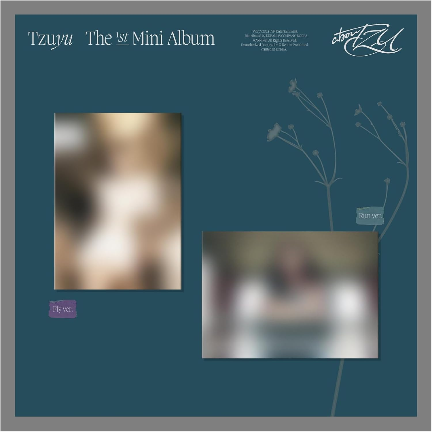 TWICE Tzuyu Aboutzu 1St Mini Album Standard Fly Version Cd+96P Photobook+4P Photocard+2P Poster on Pack+1Ea Photo Film+1P Printed Photo+Etc+Tracking Sealed TSUYU image number 1