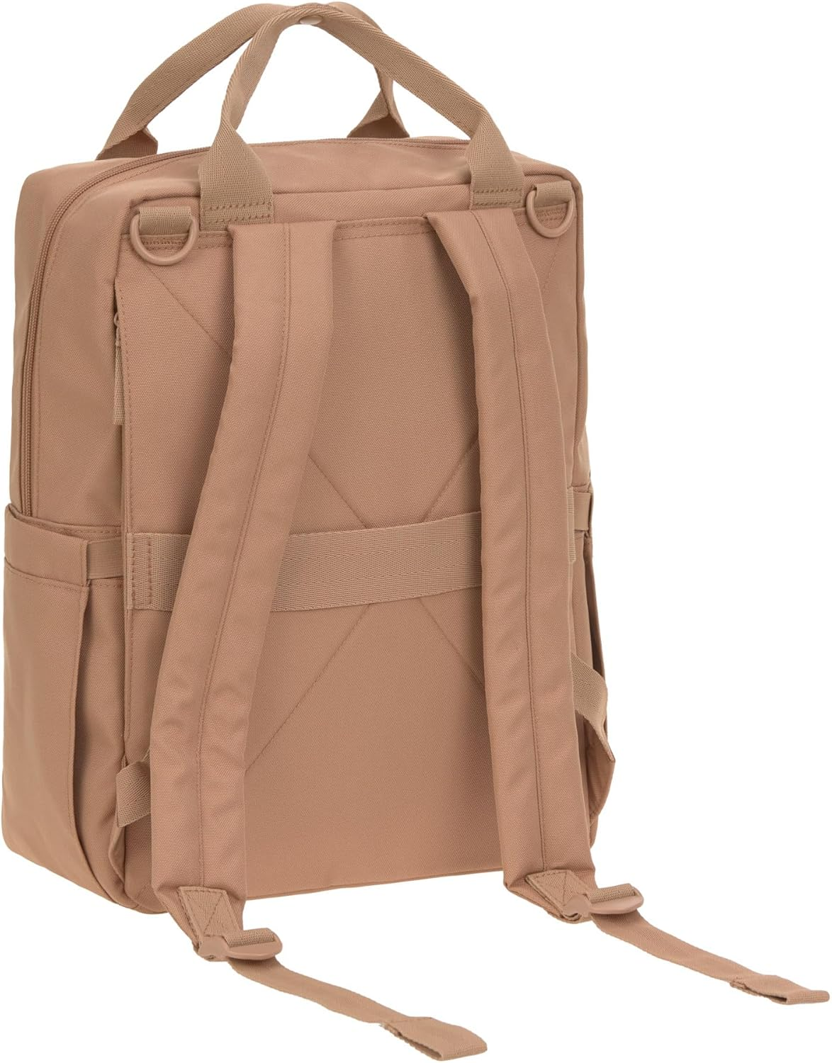 L&Auml;SSIG GRE Vividal Almond Baby Changing Backpack with Changing Mat, Pram Attachment, Bottle Holder Sustainably Produced image number 5