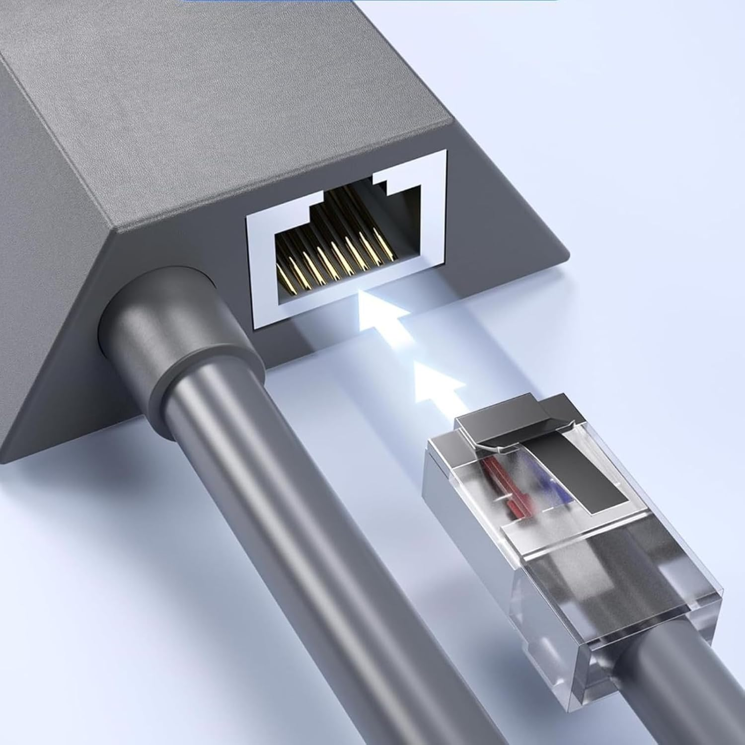 Diyeeni Ethernet Adapter for V2 Rectangular Dish, Fast & Stable Network Adapter with Gigabit Ethernet, Easily Installed with Great Performance image number 3