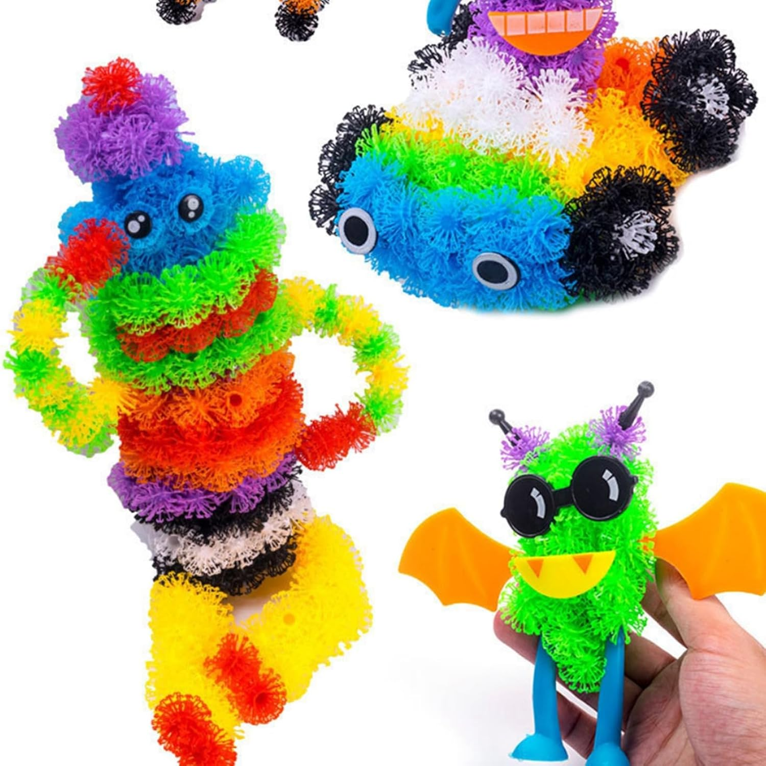 Srliya Educational Sticky Balls, DIY Building Block Toy Children from 3 Years (800 Capsule) image number 3