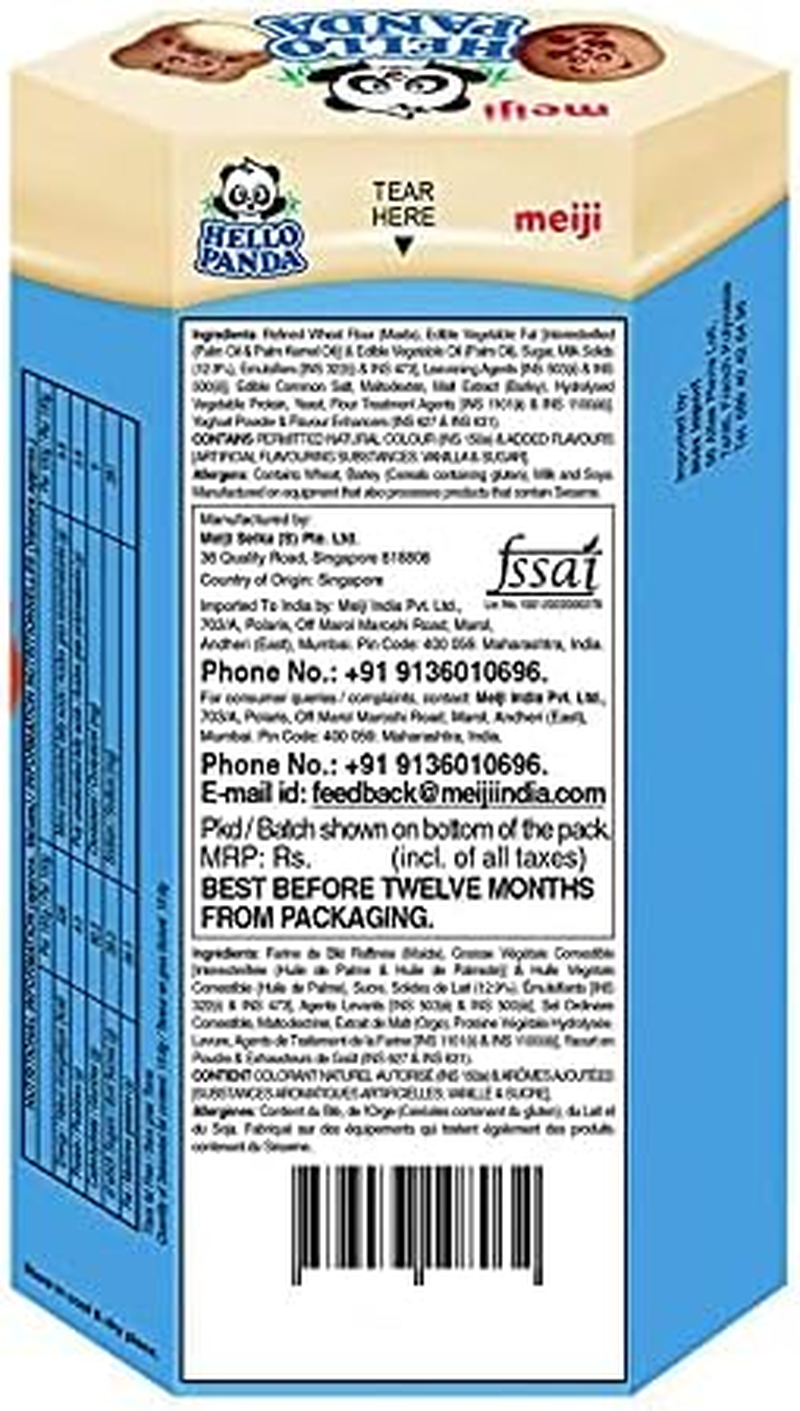 Meiji Hello Panda Milk Biscuits 42G 10 Pack