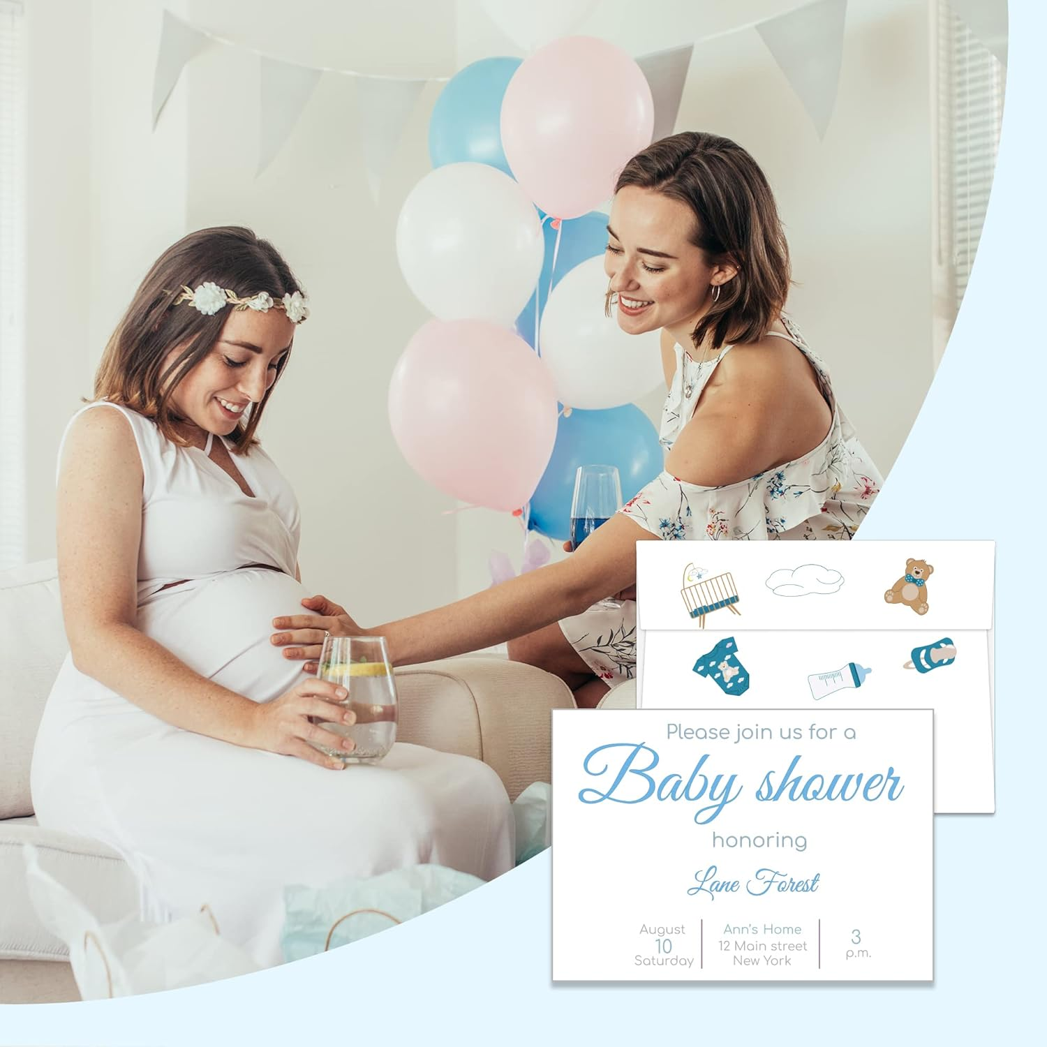 A7 White Envelopes 100 Pack, Goefun 5X7 Envelopes Printable Self Seal Envelopes for 5X7 Cards, Invitations, Weddings, Graduation, Photos, Baby Shower| 5.25X7.25 Inches,120Gsm, (Y81-1104) image number 6