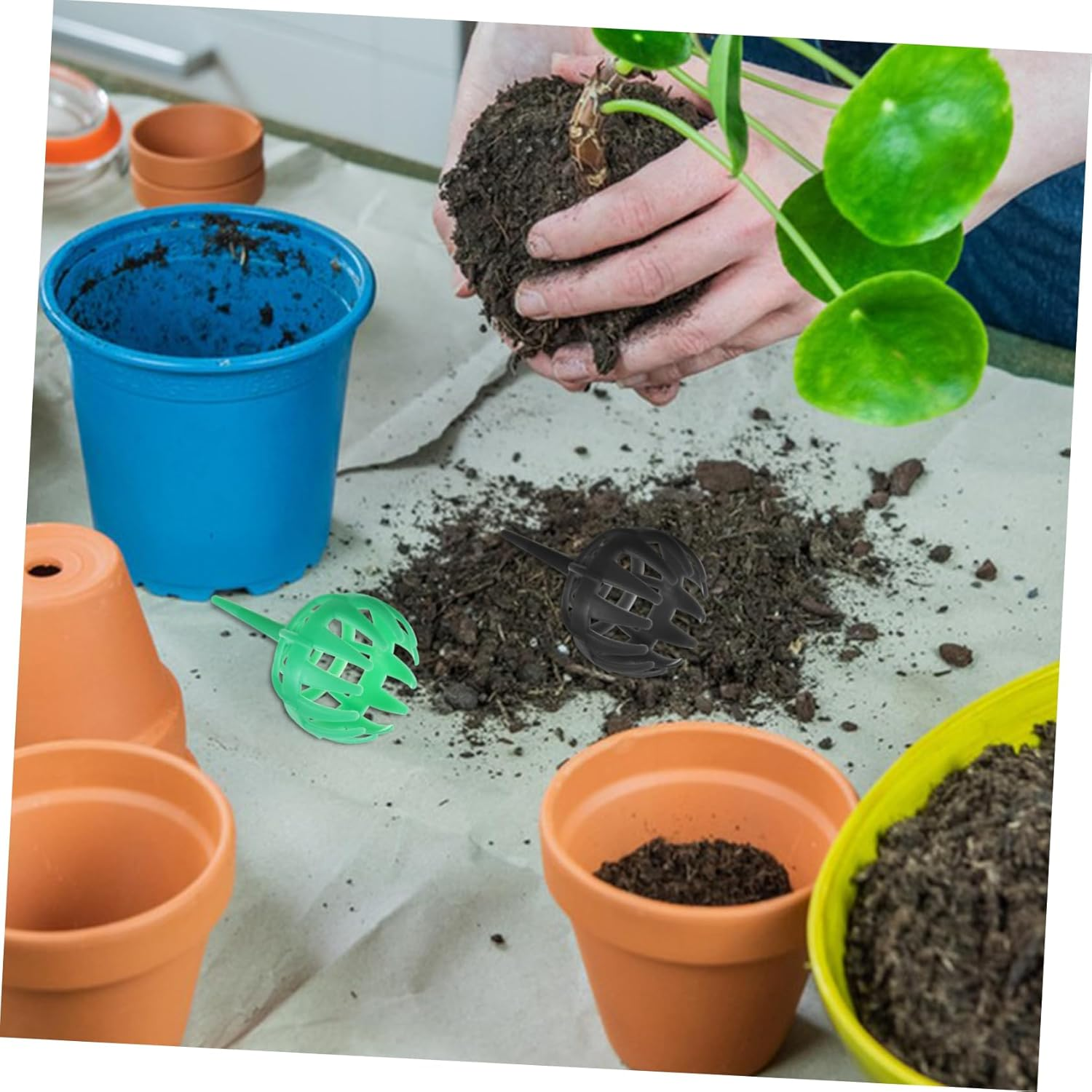 ANDRESLAD 20Pcs Planting Fertilizer Holders Gardening Containers for Bonsai Garden Supply for -Term Use and Replacement