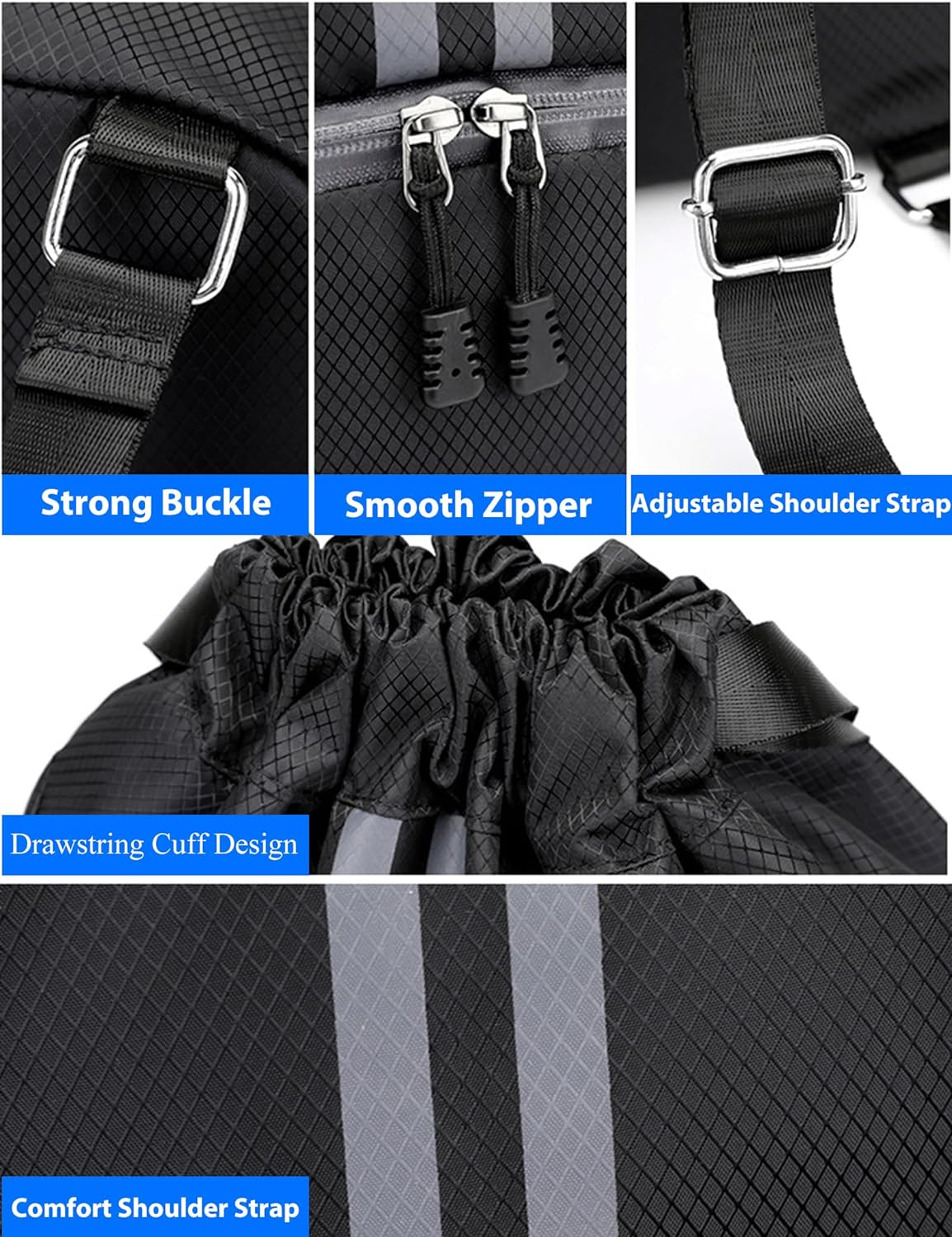 Outdoors Soccer Bag, Large Capacity Football Storage Bag, Portable Oxford Cloth Backpack, Waterproof Soccer Backpack with Ball Shoe Compartment Drawstring, Gym Bags for Basketball Volleyball image number 1
